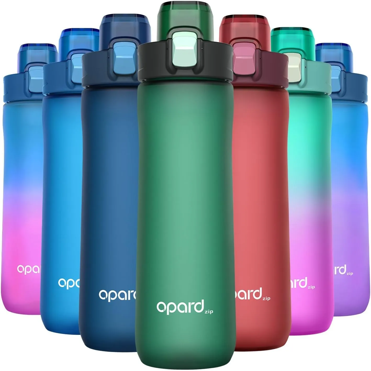 Opard Zip Trinkflasche 600ml, BPA frei Trinkflasche Kinder, Tritan Sportflasche, Water Bottle Spülmaschinenfest, Auslau…