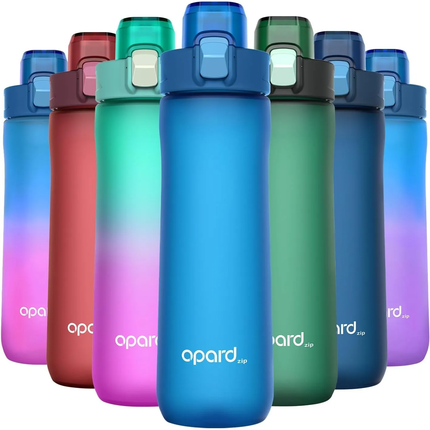 Opard Zip Trinkflasche 600ml, BPA frei Trinkflasche Kinder, Tritan Sportflasche, Water Bottle Spülmaschinenfest, Auslau…