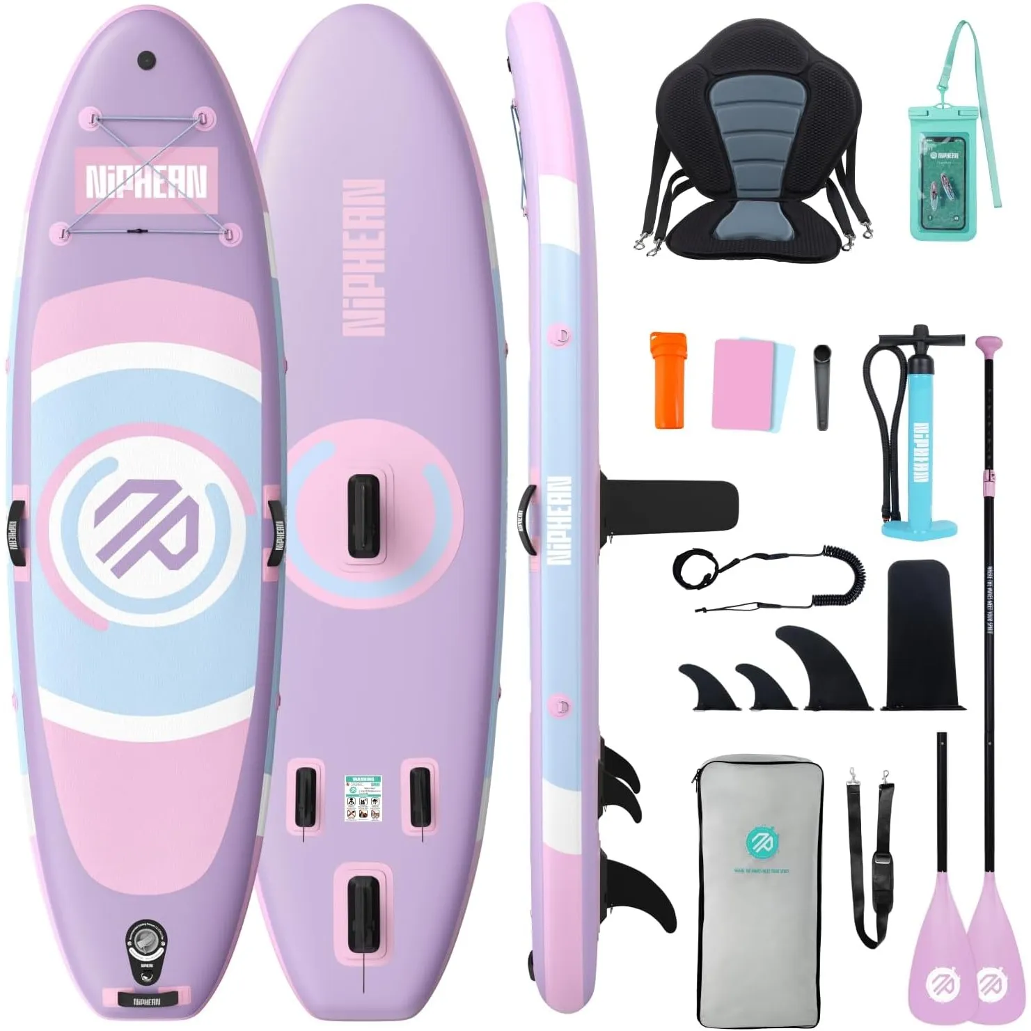 Niphean Stand up Paddling Board mit Sitz und Sup Board Zubehör