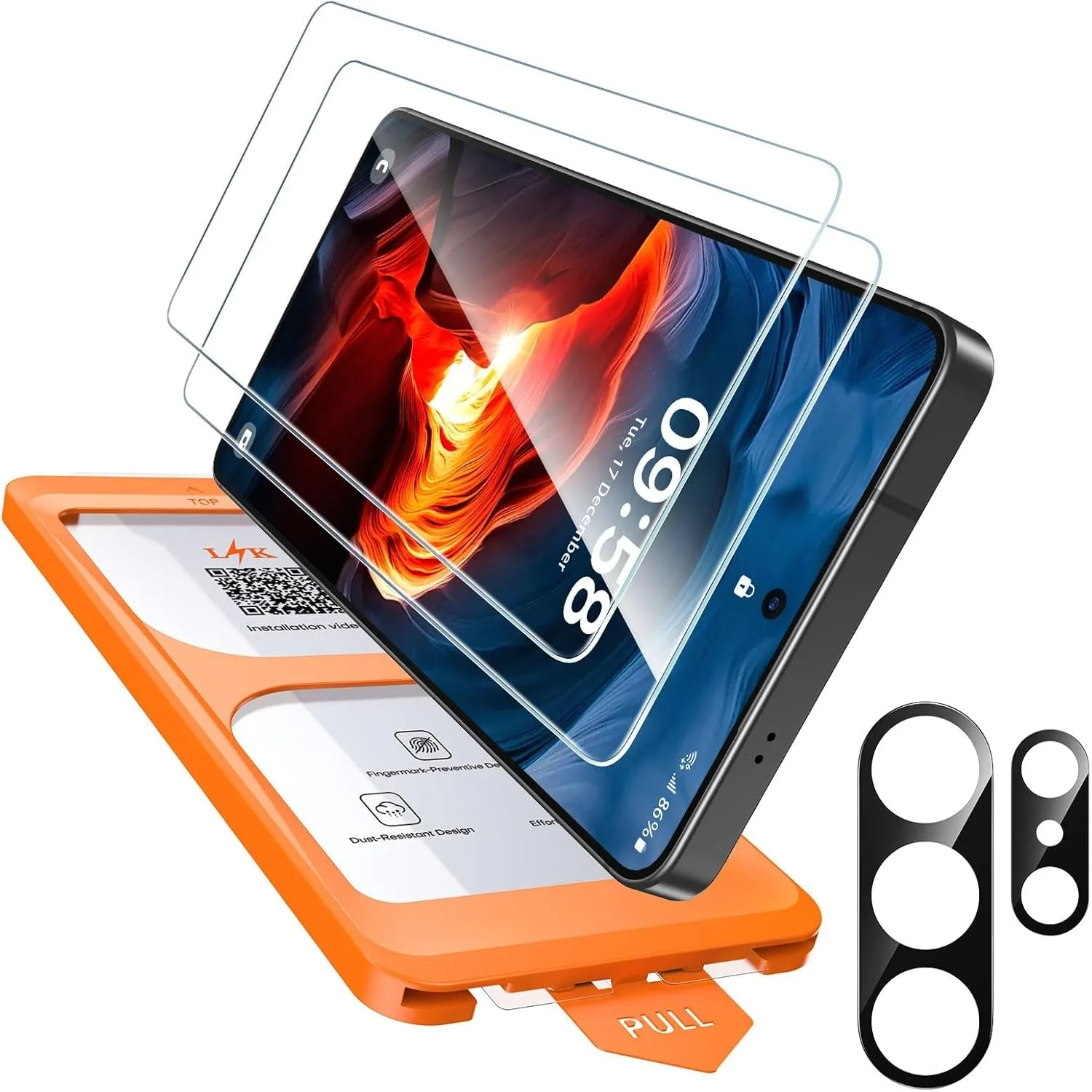 LϟK für Samsung Galaxy S26 Ultra Panzerglas mit Kameraschutz - 2 Stück