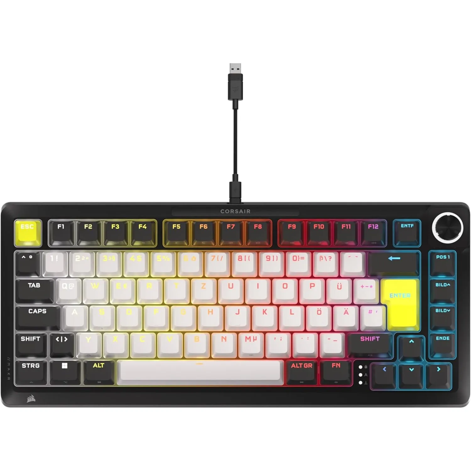 Corsair MAKR PRO 75 Hall Effect DIY-Kabelgebundenes Gaming-Tastatur