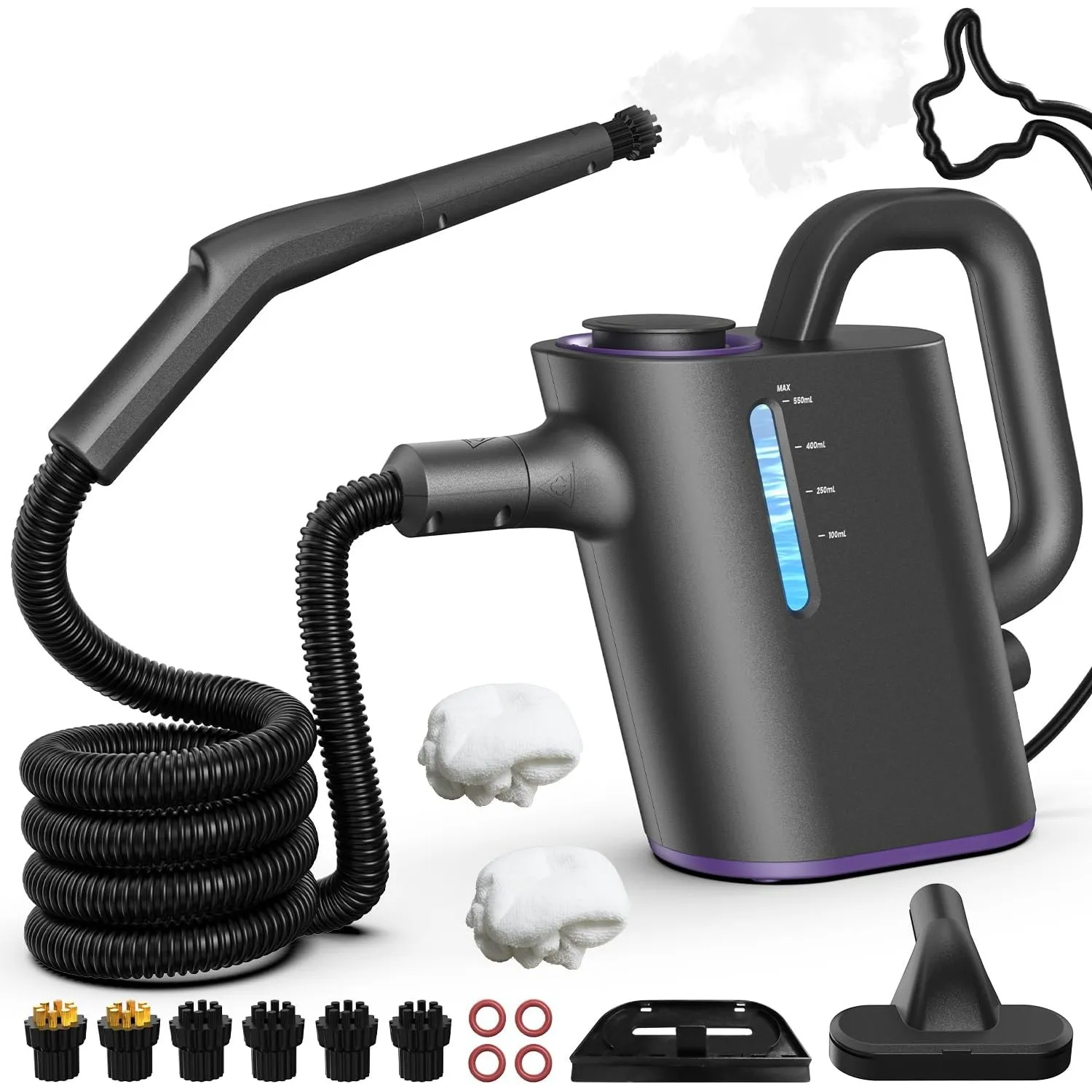 Dampfreiniger Handgerät 15 Sek. Aufheizzeit, 550 ml Tank Steam Cleaner