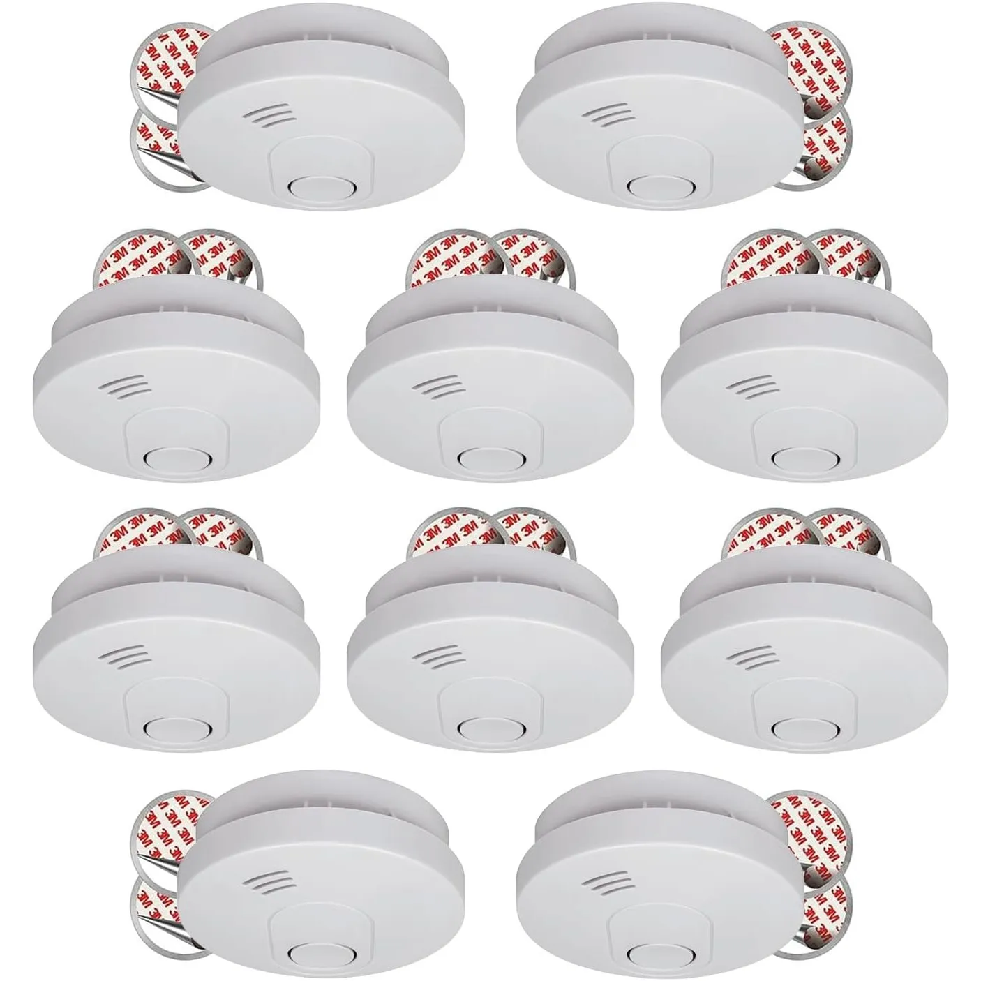 10-Pack ELRO FS1510 Rauchmelder mit 10-Jahres-Batterie und Magnethalterung – Entspricht der Europäischen Norm EN14604