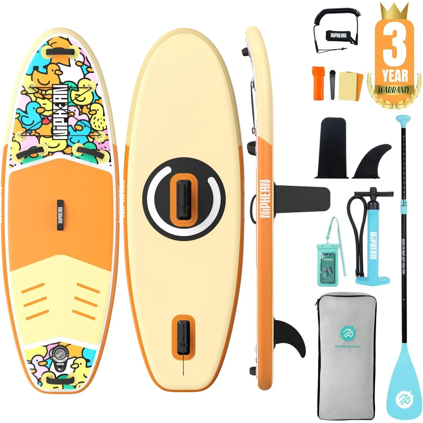 Niphean Stand up Paddling Board mit Sitz und Sup Board Zubehör
