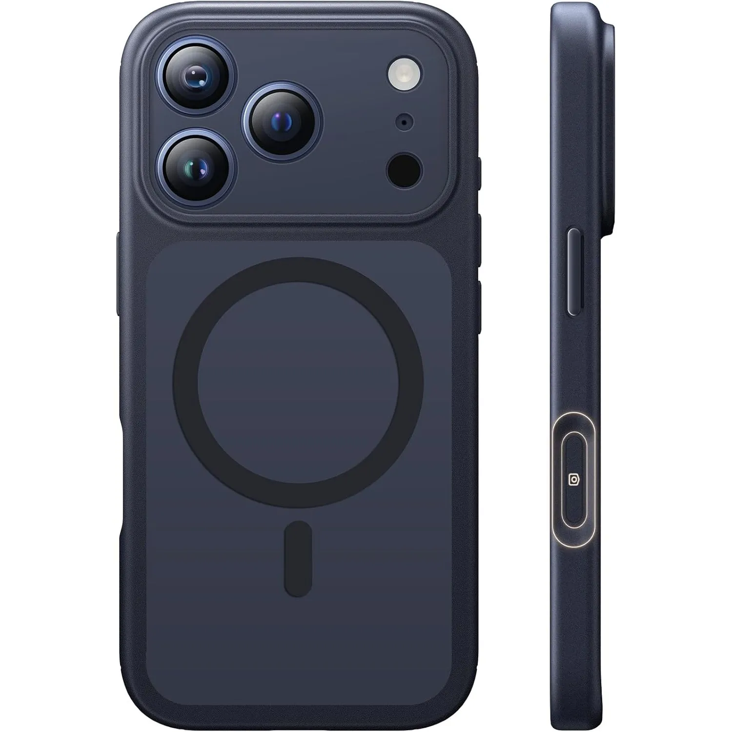TAURI für iPhone 17 Pro Max Hülle 6,9 Zoll mit Mattrückseite - Schwarz