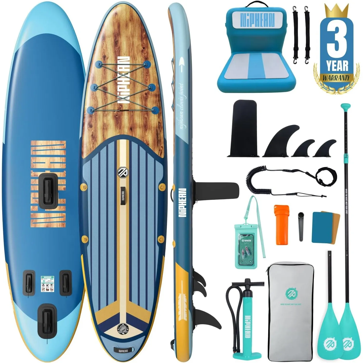 Niphean Stand up Paddling Board mit Sitz und Sup Board Zubehör