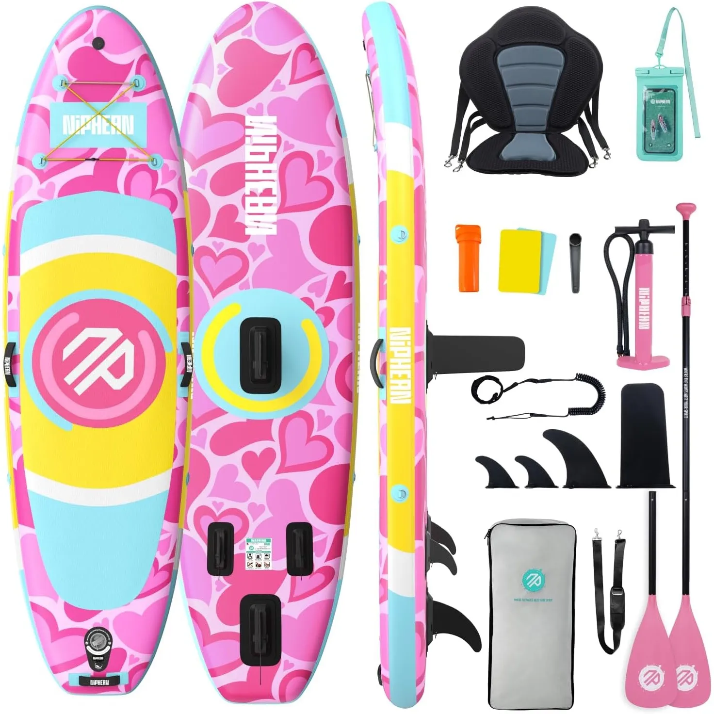 Niphean Stand up Paddling Board mit Sitz und Sup Board Zubehör