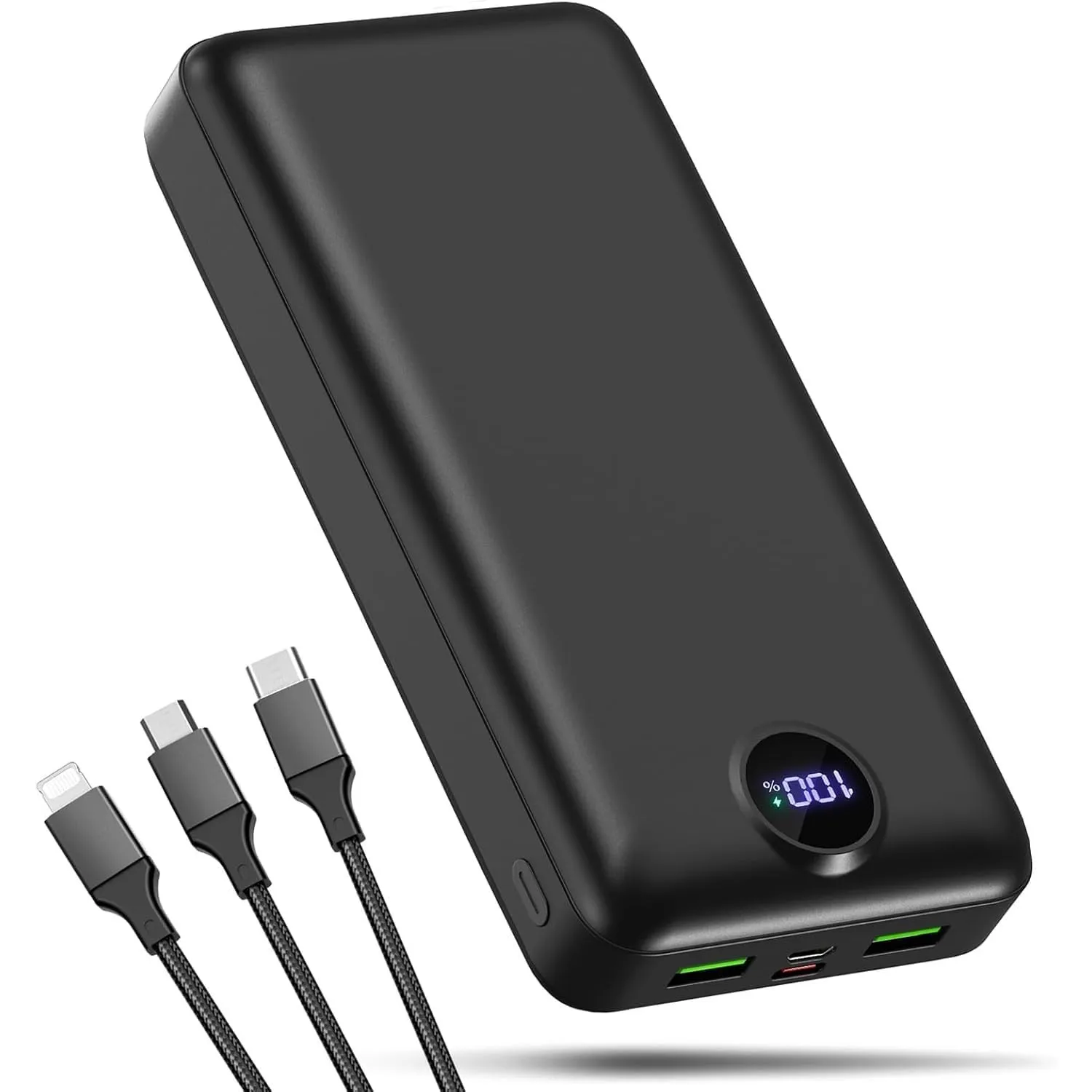 Power Bank 50000mAh,3 in 1 Kabel 22,5W Schnellladen Halbfestkörper