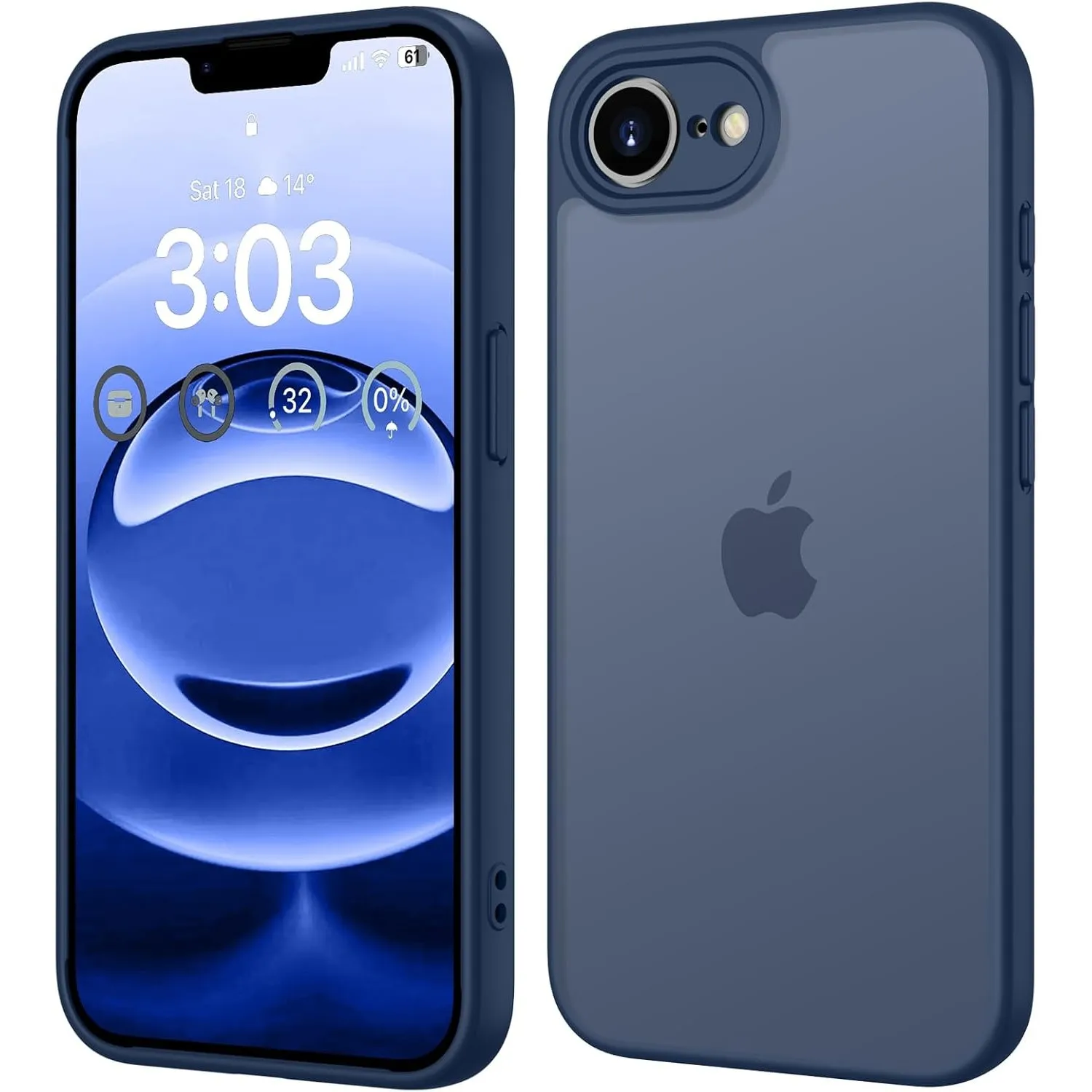 ORDA für iPhone 16e für iPhone 17e Hülle, Vollständiger Kameraschutz Stoßfest Kratzfest Transluzente Rückseite Schutzhü…