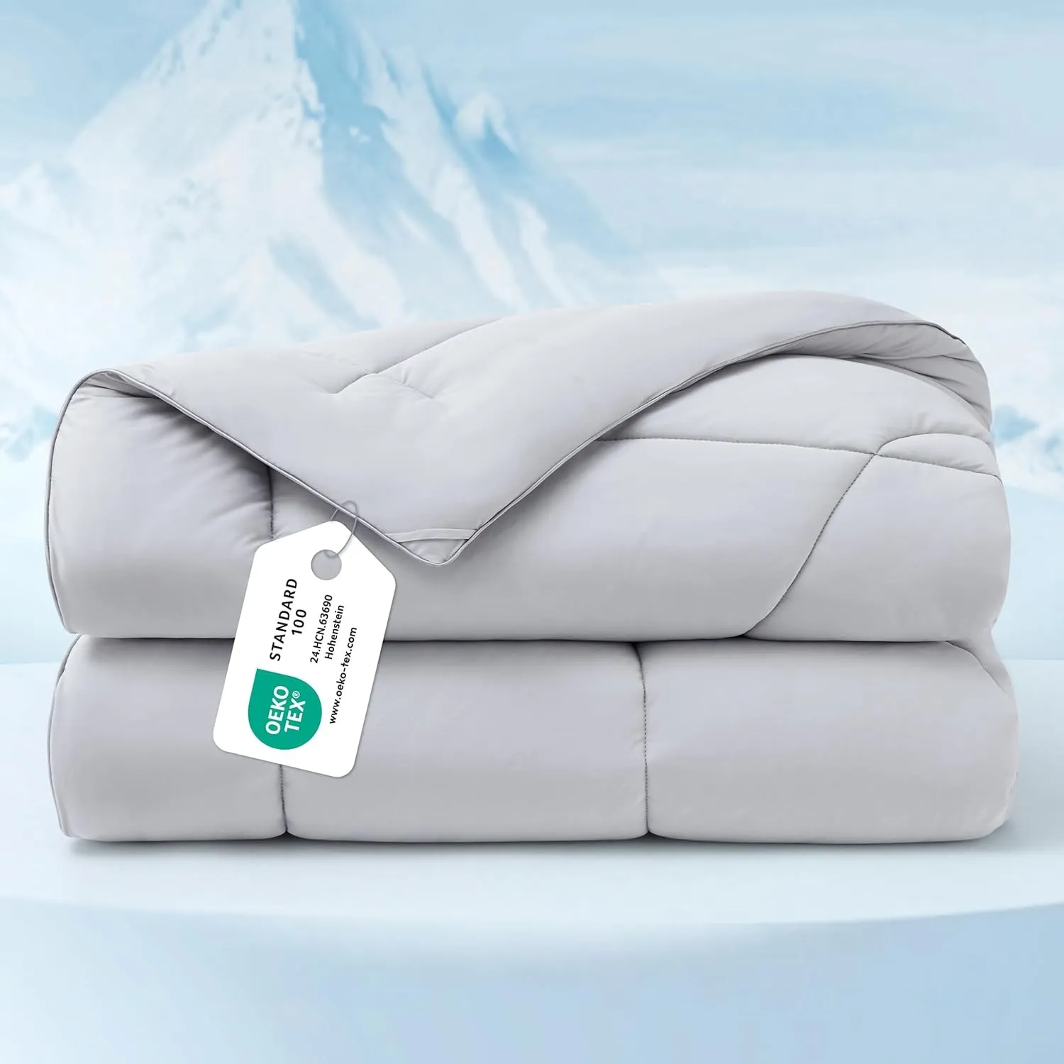 BEDSURE Kühldecke 200x200 Kühlende Bettdecke - Cooling Blanket Q-Max >0,4 | Arc-Chill Kühlende Decke Für Menschen, Nach…