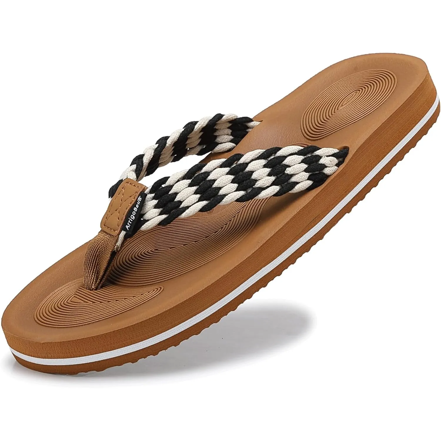 ARRIGO BELLO Flip Flops Damen Sommer Bequem Zehentrenner Sandalen Strand Verreisen Innen Außenbereich Frauen Rutschfest…