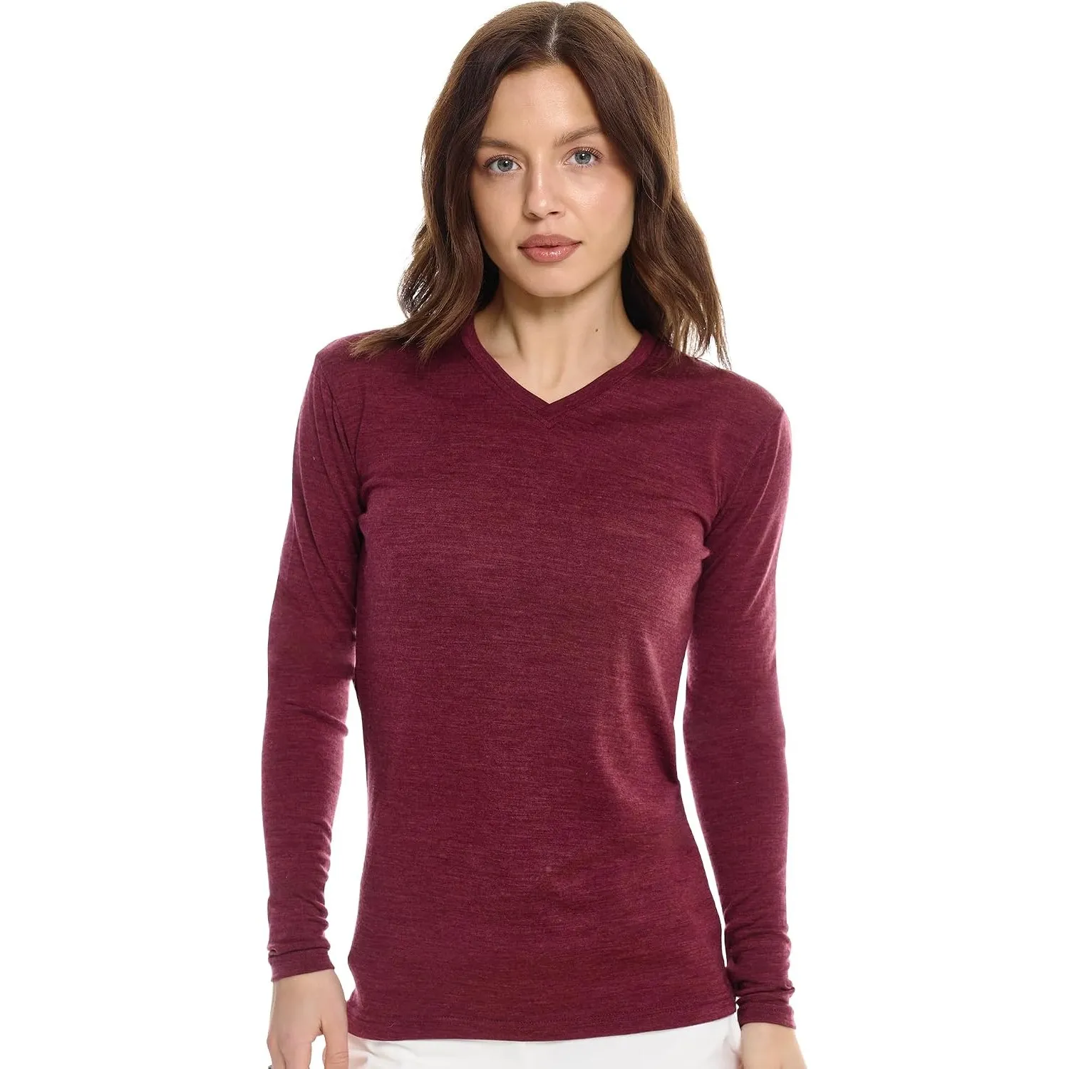 Merino.tech 100% Merino Langarmshirt Damen - Merino Unterwäsche Damen