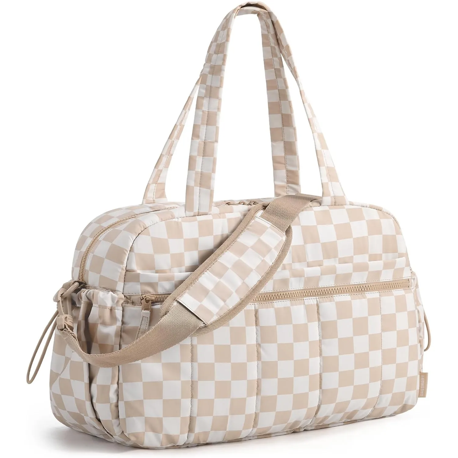 BAGSMART Puffer Reisetasche, Sporttasche Damen 24L Weekender Wickeltasche Wasserabweisend Travel Bag Handgepäck Gym Bag…