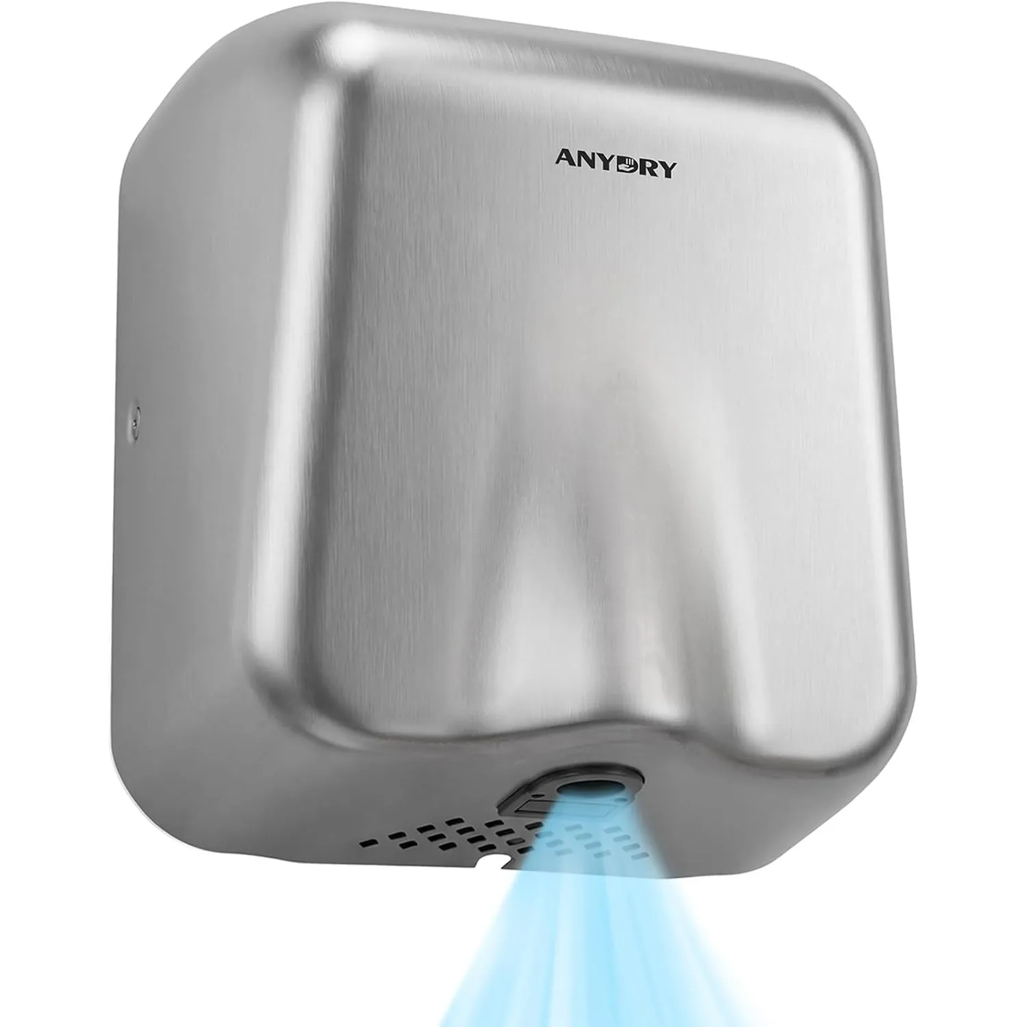 anydry Gewerblicher Händetrockner Edelstahl Heavy Duty mit HEPA-Filter | 8-10s Schnelles Trocknen, Doppelverkabelung, A…