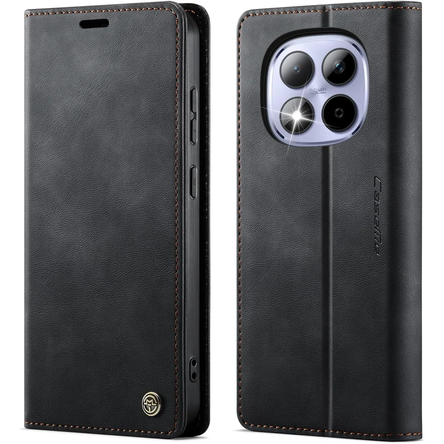 Xiaomi Redmi Note 15 Pro 5G [Nicht für 4G] hülle klapphülle Premium PU Leder,RFID Schutzhülle,Faltbare Ständer,Handytas…