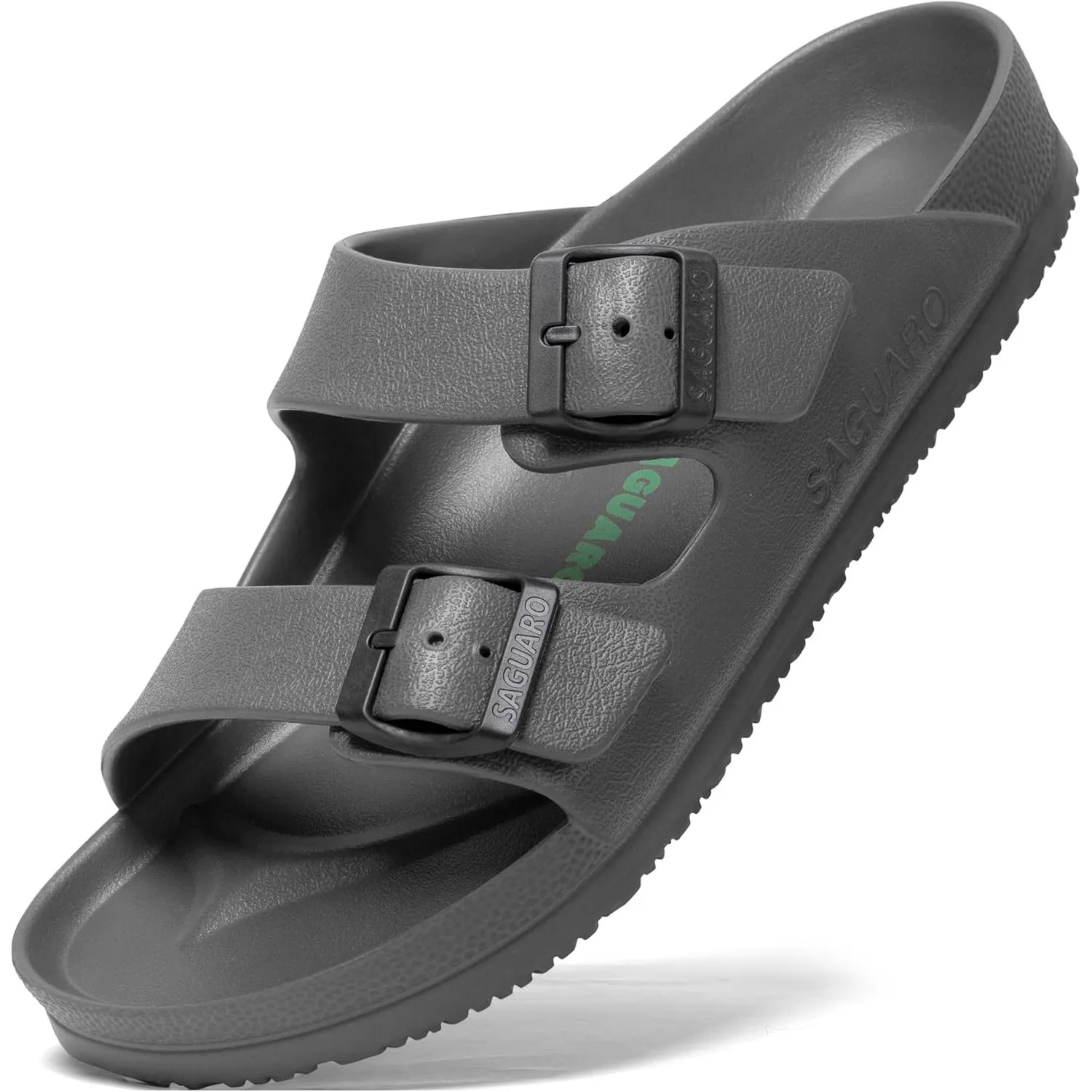 SAGUARO Eva Hausschuhe Herren Pantoletten Damen Leicht Gr.36-47 | Unisex Badelatschen, Badeschuhe, Elastisch, Klassisch…
