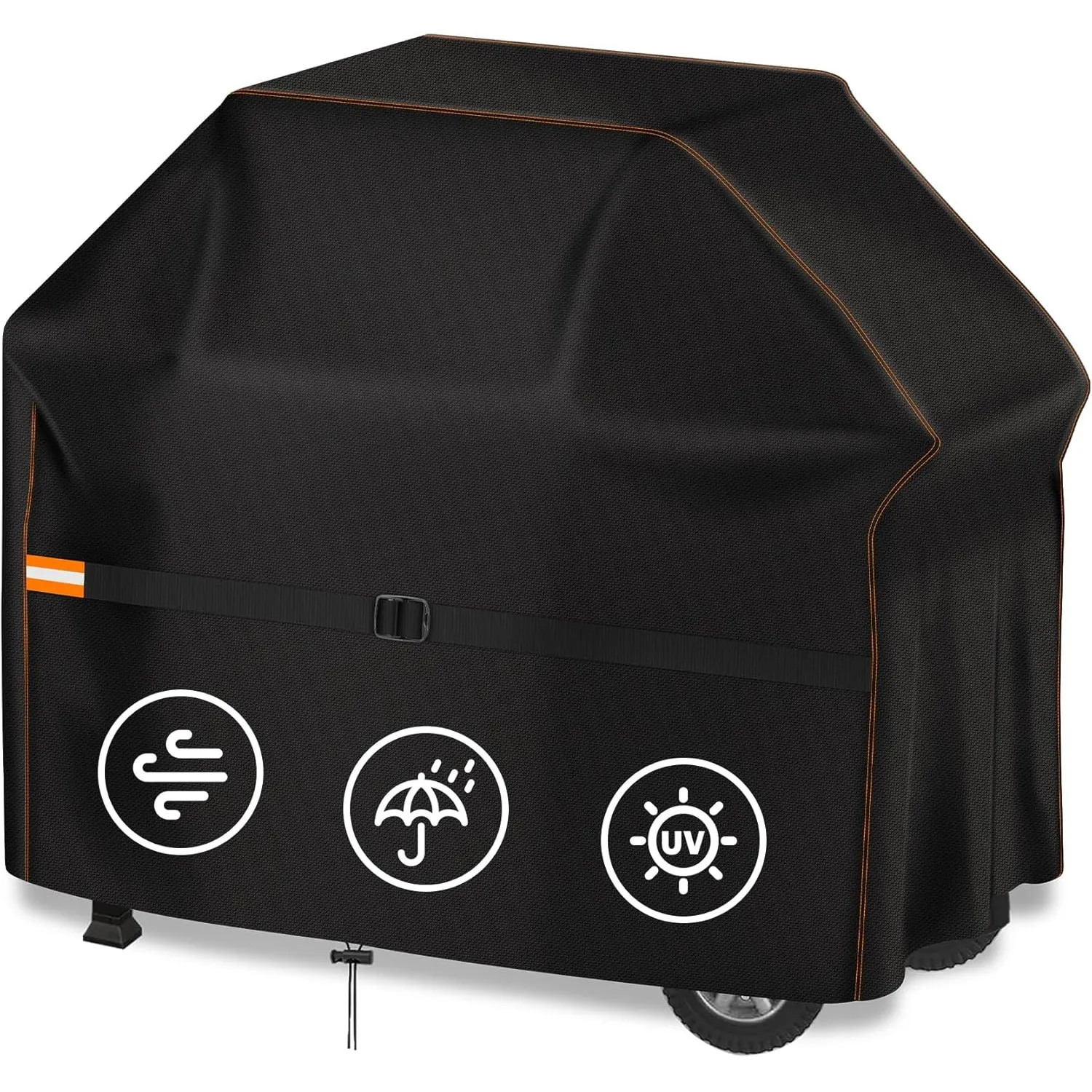 Enzeno Grillabdeckung Wetterfest,Gasgrill Grillabdeckung Grill Schutzhülle Staubdicht Grill Abdeckplane für Weber,Brink…