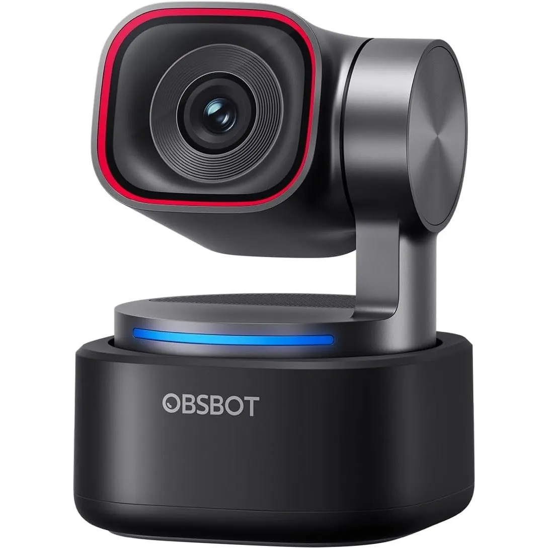 OBSBOT Tiny 3 AI-Powered Spatial Audio 4K Webcam, AI Tracking PTZ Kamera