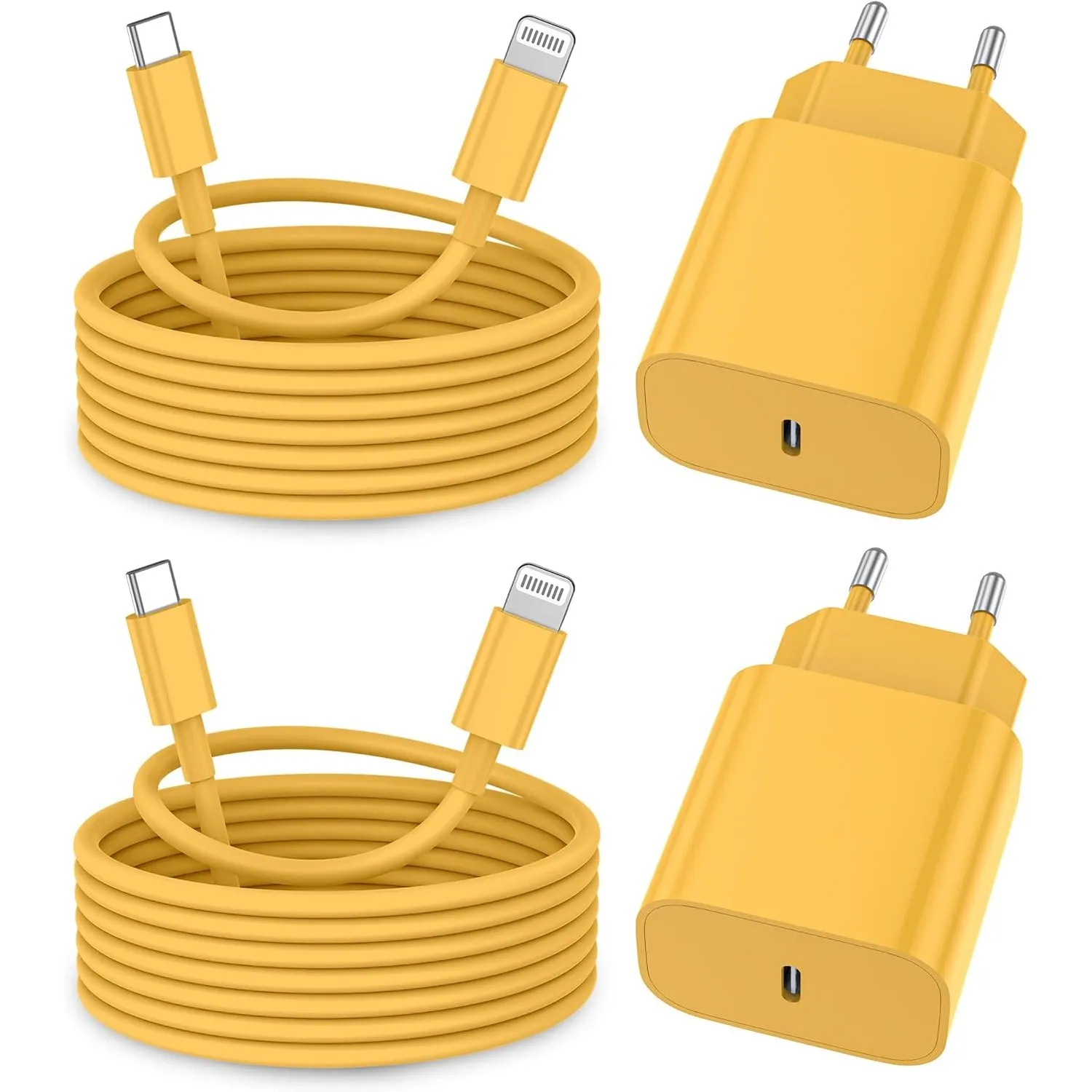 iPhone Ladekabel, [MFi-Zertifiziert] 2er Pack iPhone Ladegerät Apple Ladekabel 2M,USBC Schnellladegerät mit USB C auf L…