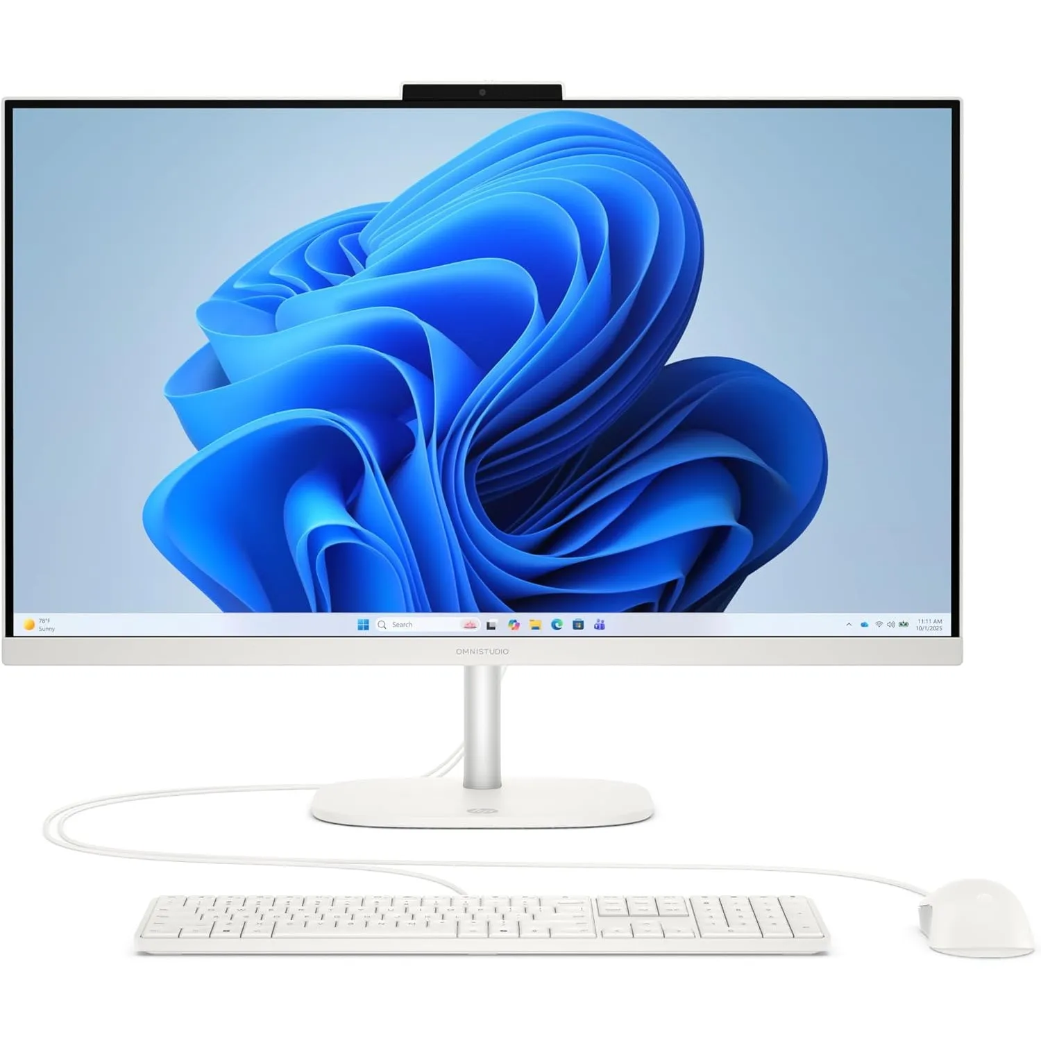 HP OmniStudio 27-cv0205ng All-in-One KI PC, 27 Zoll Entspiegeltes IPS Display, AMD Ryzen 5, 16 GB LPDDR5, 1 TB SSD, AMD…