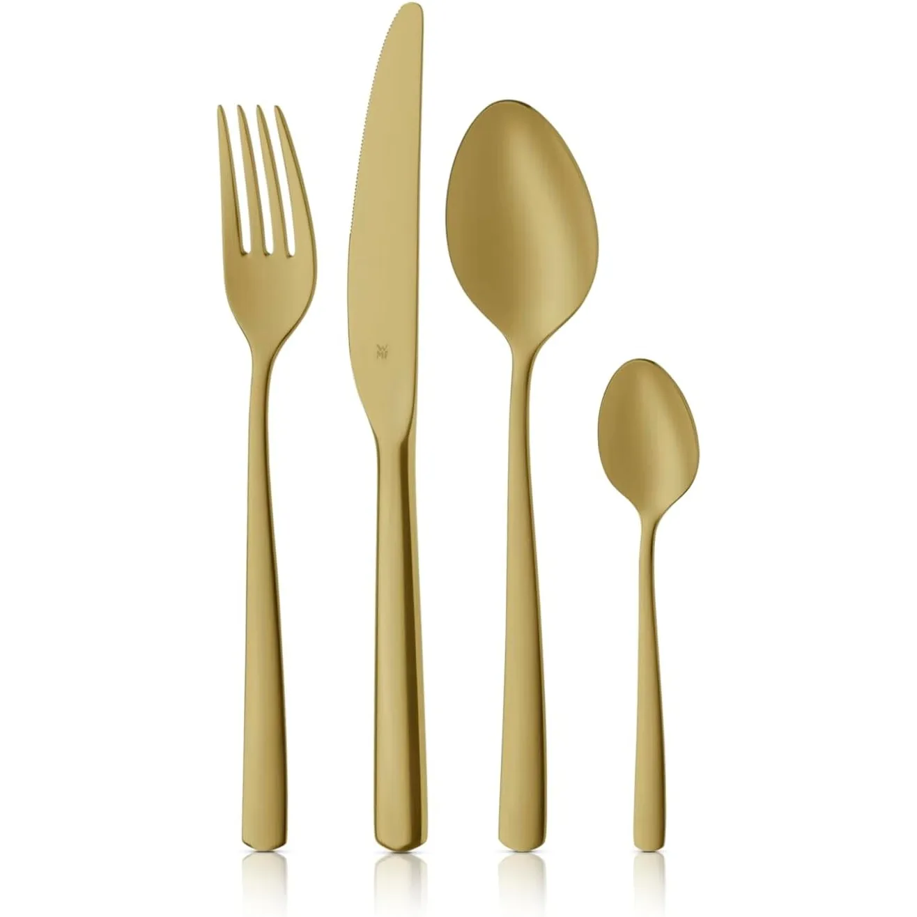 WMF Boston Besteck-Set, 24-teilig für 6 Personen in Champagner Gold, Cromargan hochwertiger Edelstahl mit ergonomisch, …