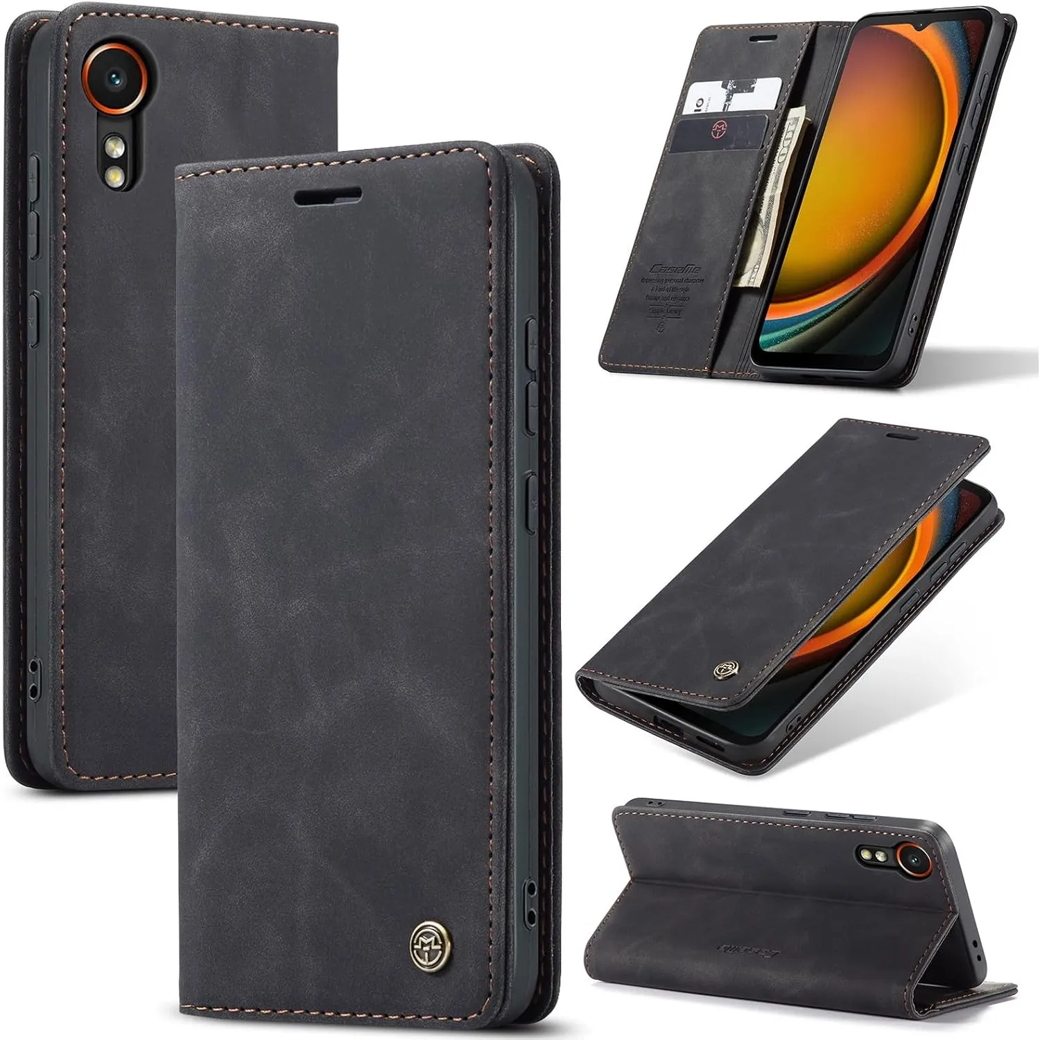 Handyhülle für Samsung Galaxy Xcover 7 5G Hülle Premium Lederhülle Flip Case Magnet Tascher Kartenfach Standfunktion Kl…