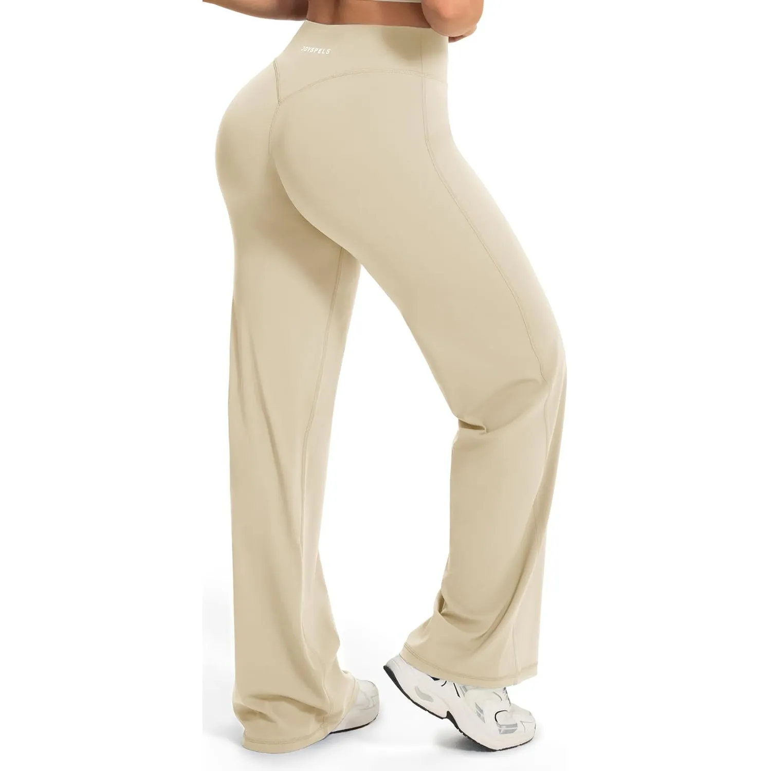 JOYSPELS Straight Leg Leggings Damen Flared Yogahose Sport