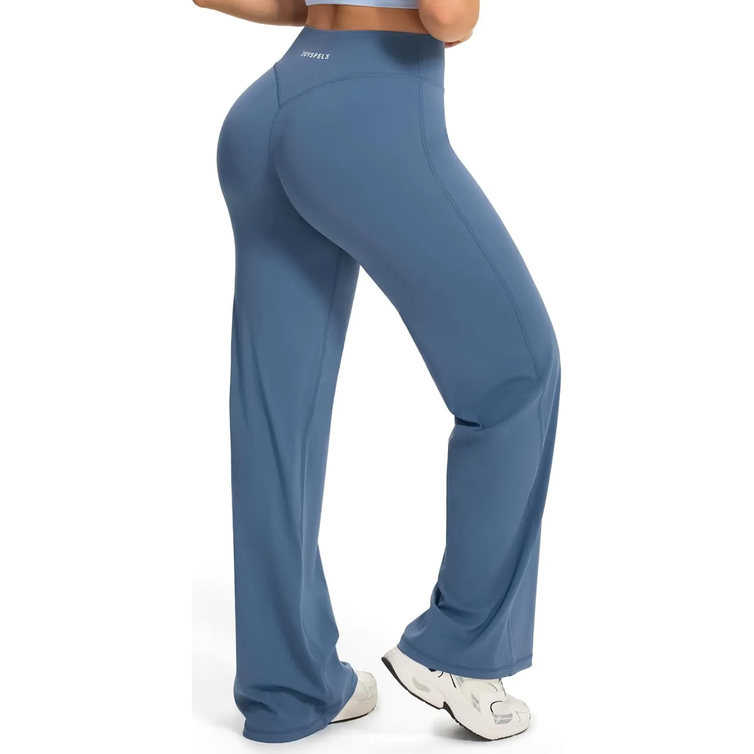 JOYSPELS Straight Leg Leggings Damen Flared Yogahose Sport