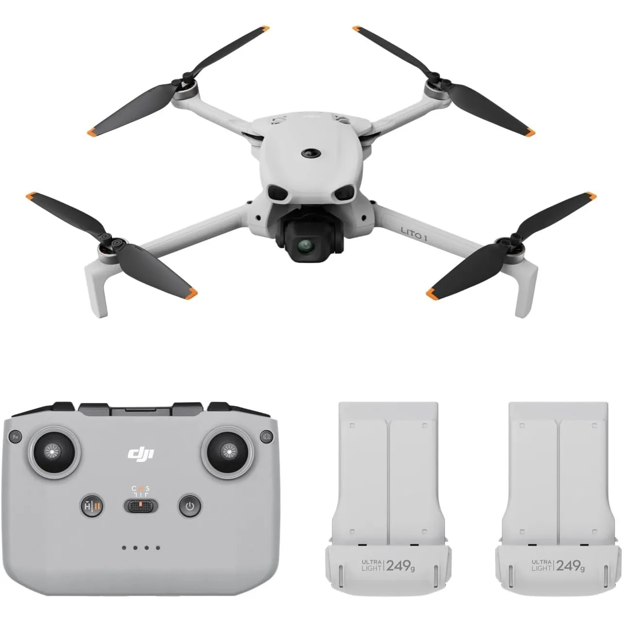 DJI Lito 1 Combo mit 2 Akkus (DJI RC-N3), Aktualisierte Version v. Mini 4K