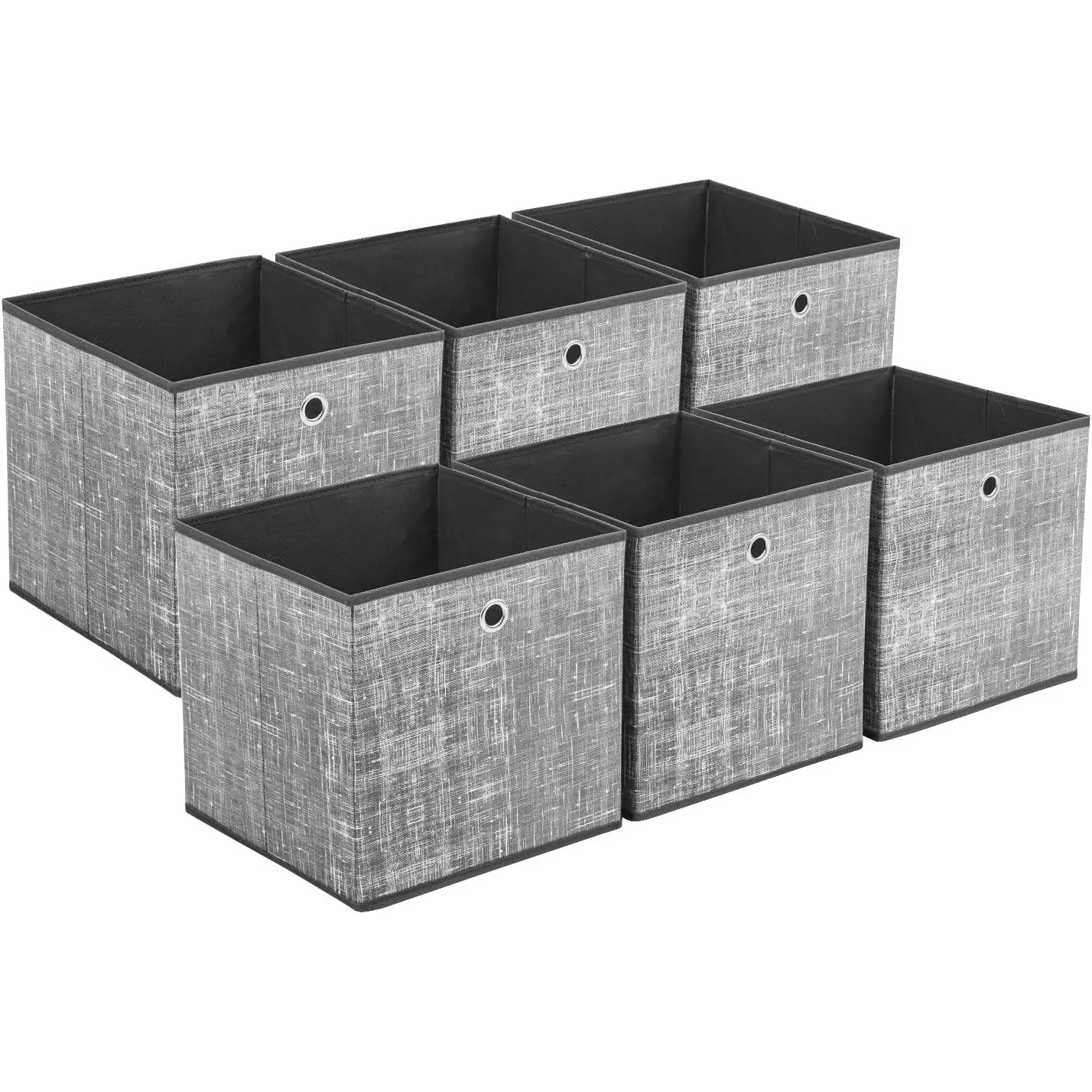 Sekey Aufbewahrungsbox Stoff, Faltbox Organizer mit Griff, Einsatz für Kallax Regal, EKET Würfelregal, Aufbewahrungskor…