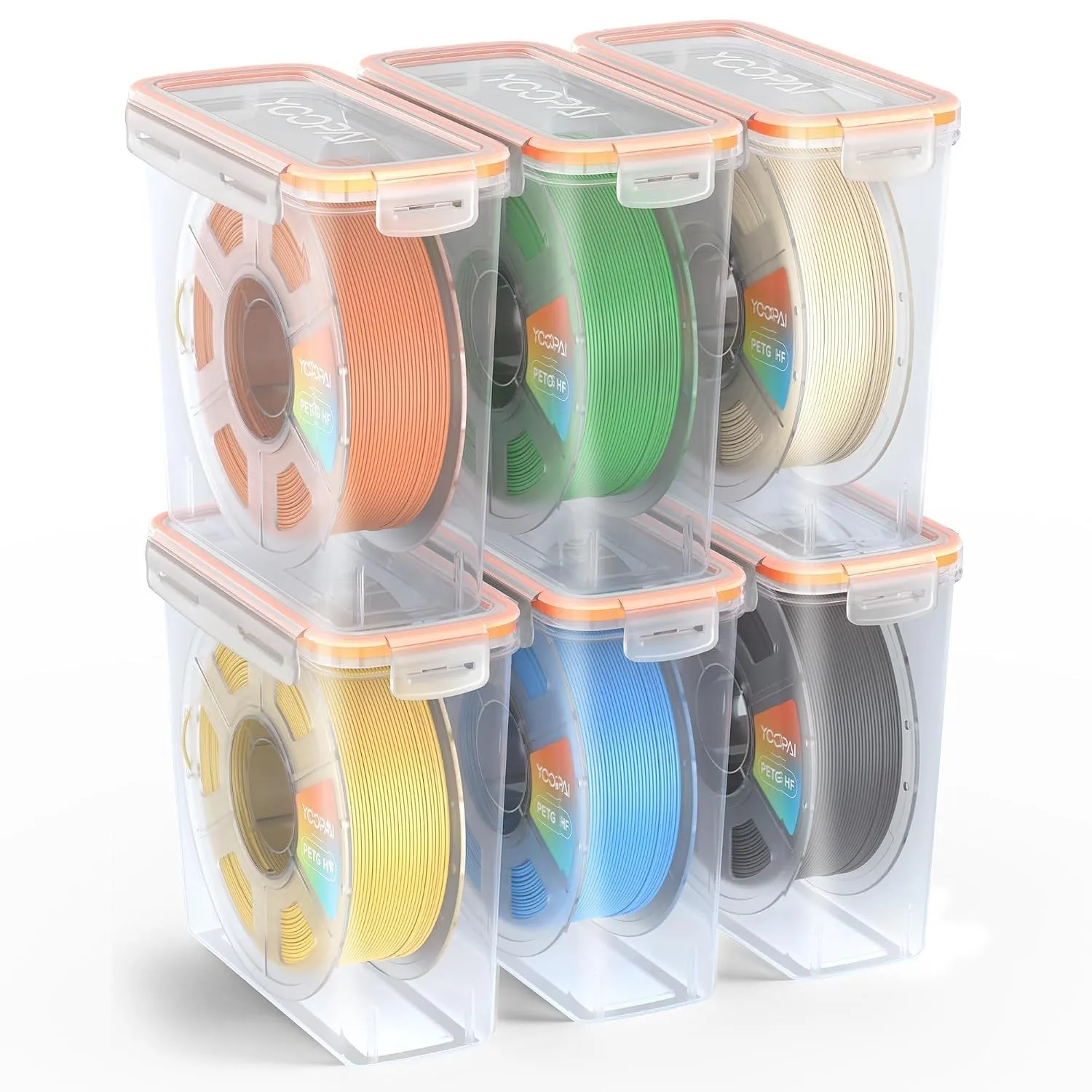 YOOPAI Pro Filament-Aufbewahrungsbox – Einzelspulen-Lagerbox, luftdicht mit Trockenmitteln, effektive Feuchtigkeitskont…