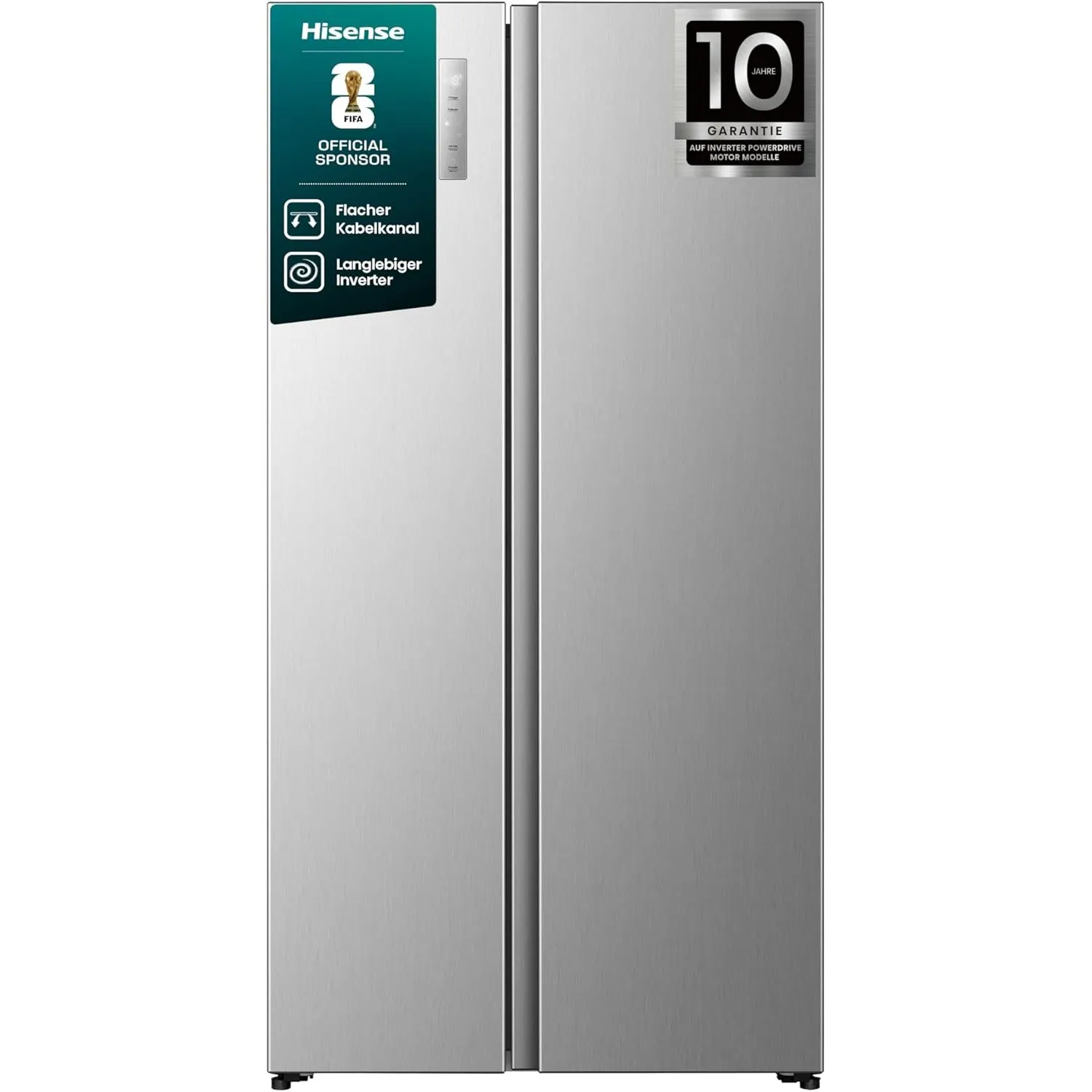 Hisense RS3P558NEIC Side-by-Side/ 544L/ Großes Fassungsvermögen/XXL Türfach/Multifunktionale Getränkeablage/Flat Duct/N…