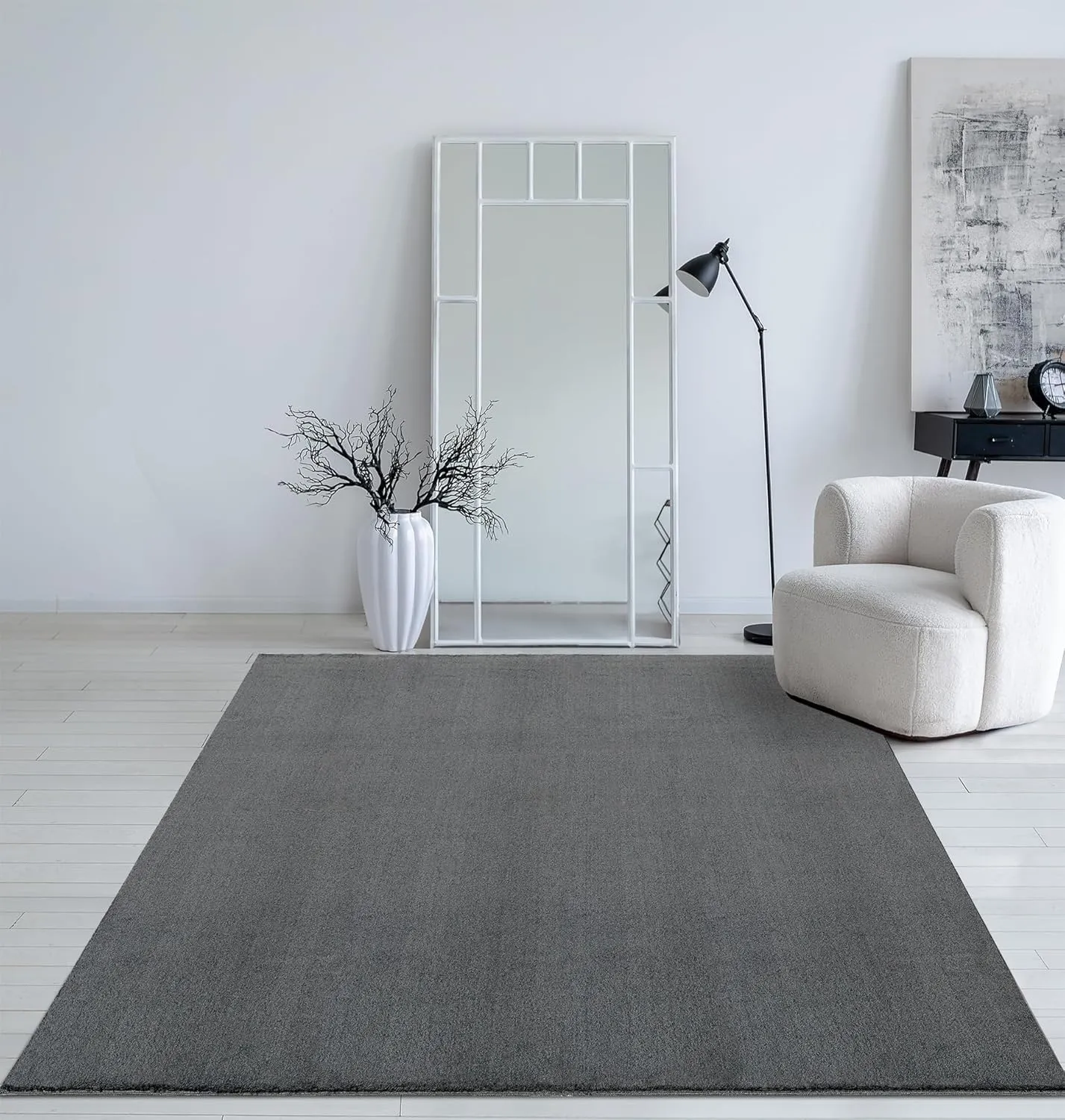 Mia's Taos Rugs - Cuddly Short Pile Rug in Fur Look, Super Soft & Washable up to 30°C, with Non-Slip Underside, Living …