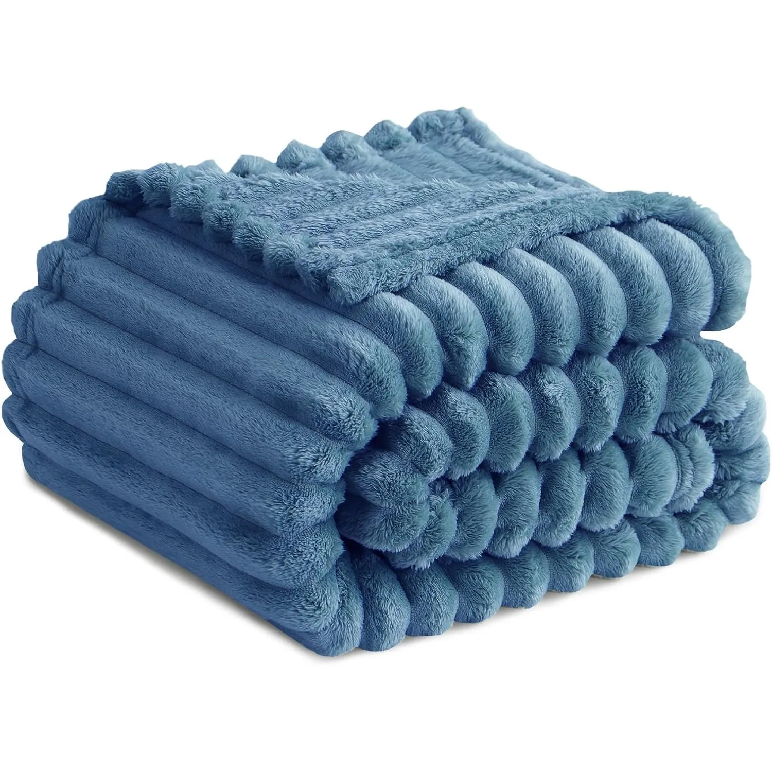 RUIKASI Kuscheldecke Flauschig Decke Himmelblau - 150x200cm Fleecedecke Sofadecke Couchdecke für Wohnzimmer Deko Tagesd…