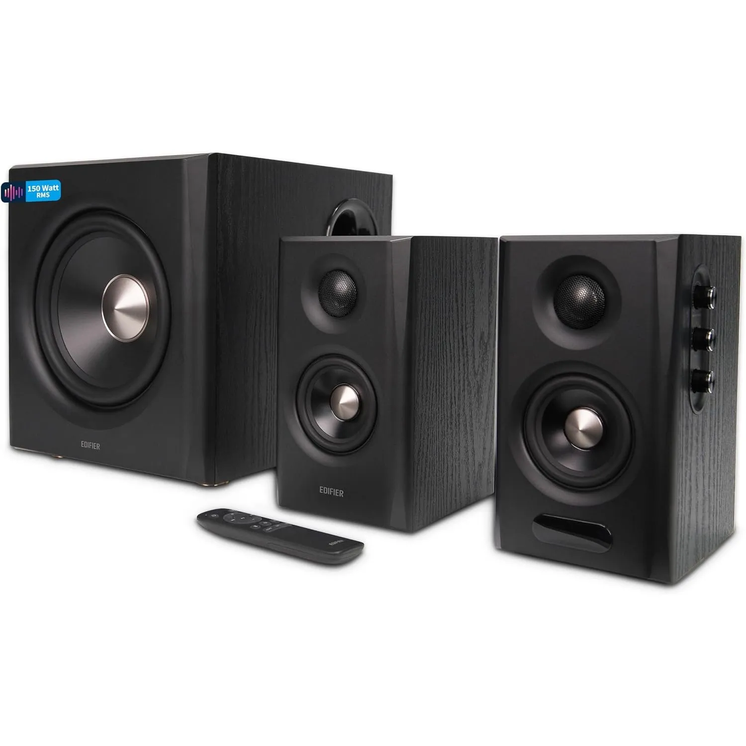 Edifier S355DB 2.1 Hi‑Res Lautsprechersystem – 150W RMS, 5.8GHz Wireless Subwoofer, HDMI eARC, LDAC Bluetooth 6.0, USB‑…