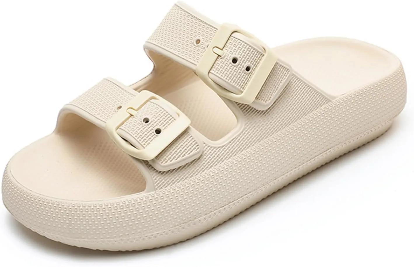 Cozyslides Original Damen Herren,Wolkenschuhe Damen Sandalen mit Verstellbaren Schnallen Rutschfest Schnell Trocknend S…