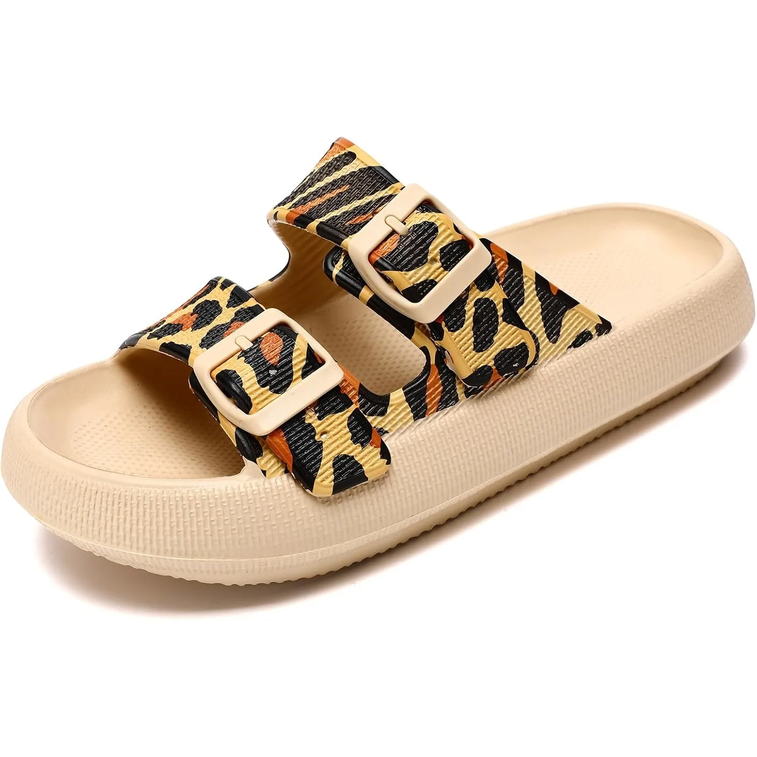 Cozyslides Original Damen Herren,Wolkenschuhe Damen Sandalen mit Verstellbaren Schnallen Rutschfest Schnell Trocknend S…