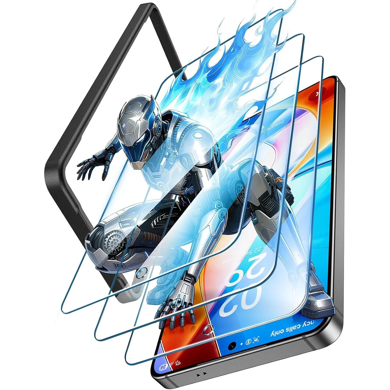 LK für Samsung Galaxy S26 Panzerglas mit 3 Schutzfoile | 9H Härte Bruchsicher Kratzfest Schutzglas, Anti-Fingerabdruck,…