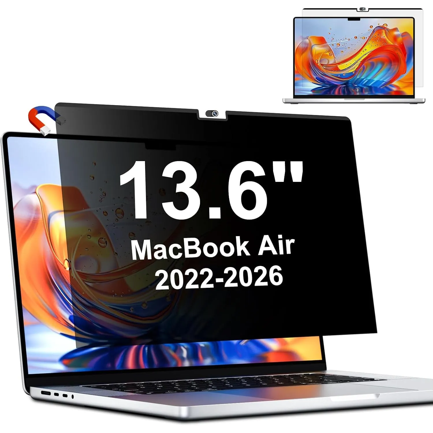 Magnetischer Blickschutzfilter für MacBook Air 13,6 & 13 Zoll 2022-2026