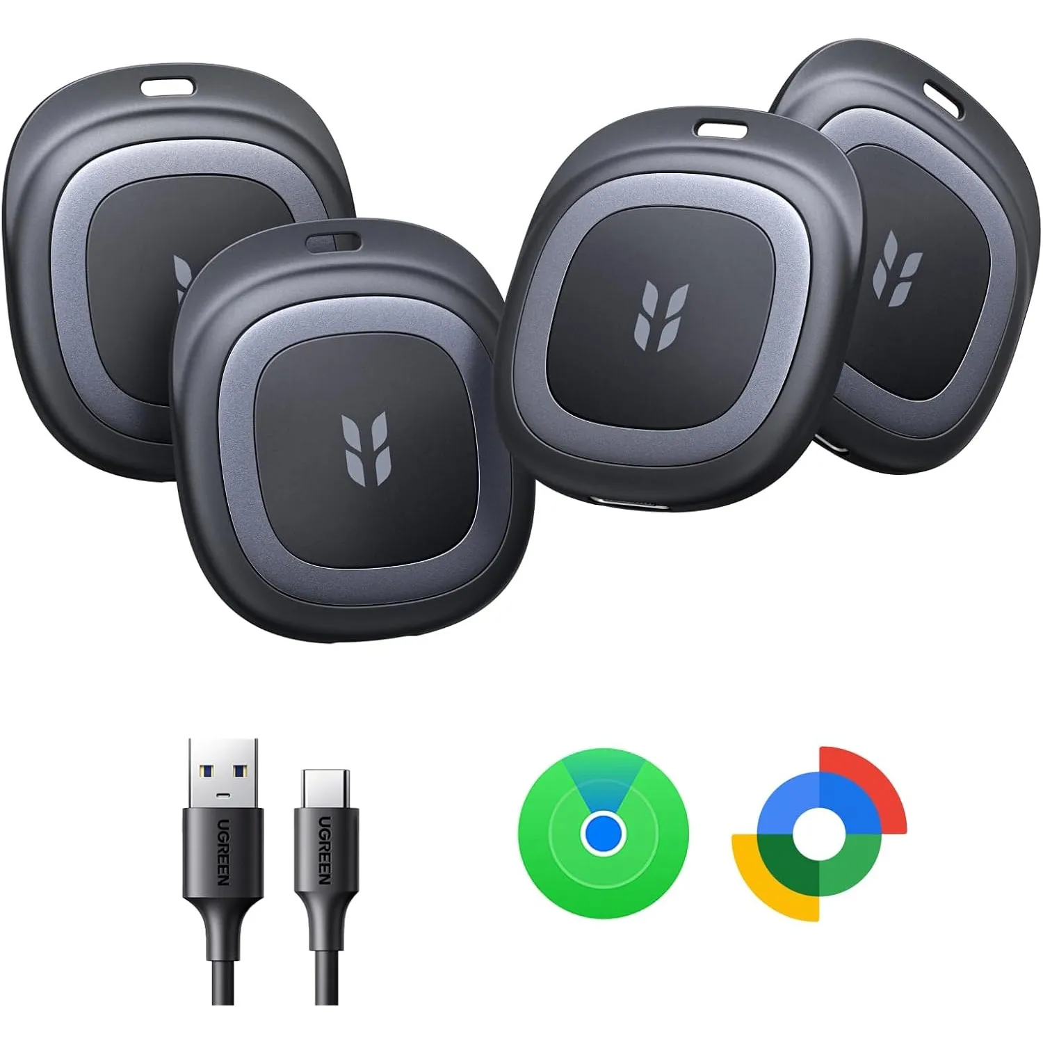 UGREEN FineTrack Duo 2 GPS Tracker für iOS & Android mit USB C Laden