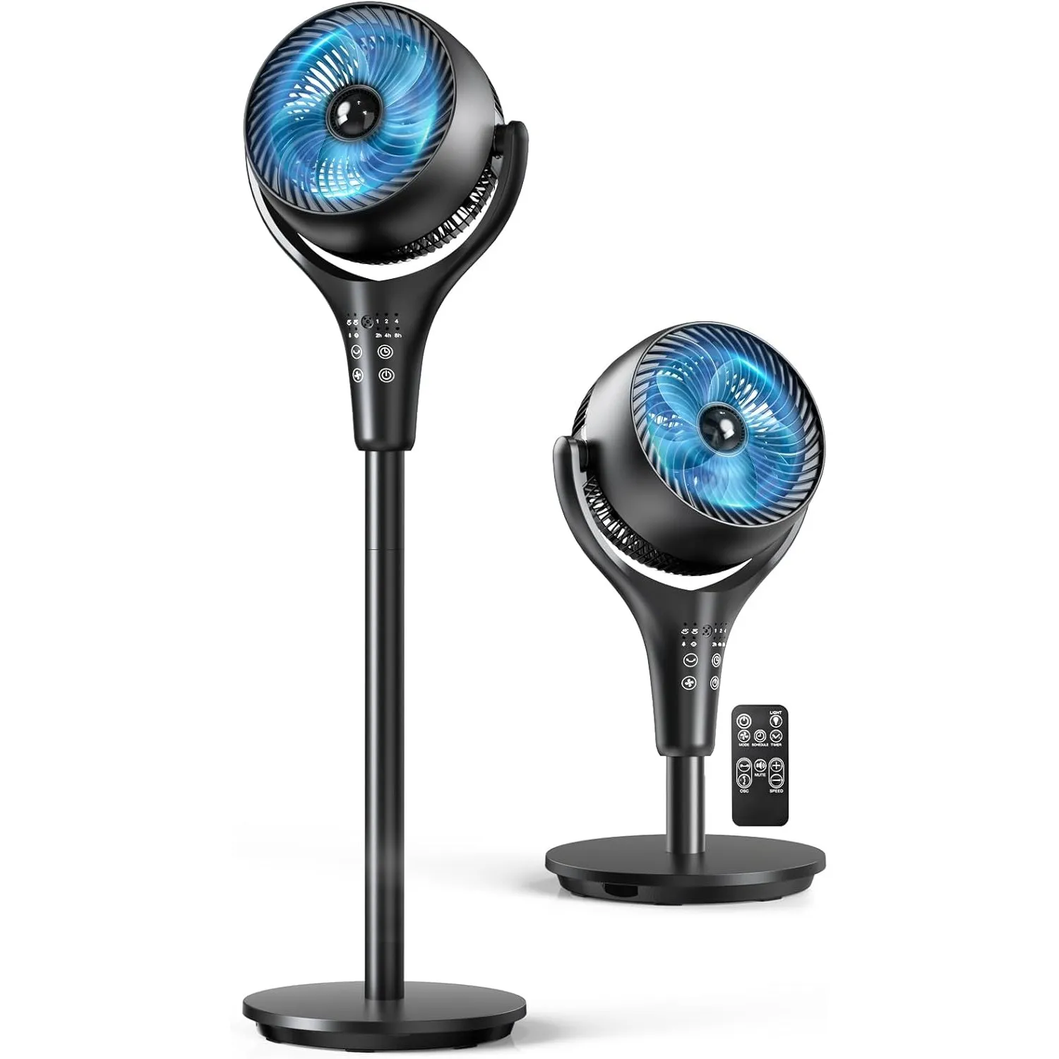 Standventilator Ventilator Leise, 38W Energiesparend Ventilator, 1200m³/h Luftvolumen 21M Windentfernung Turbo-Standven…