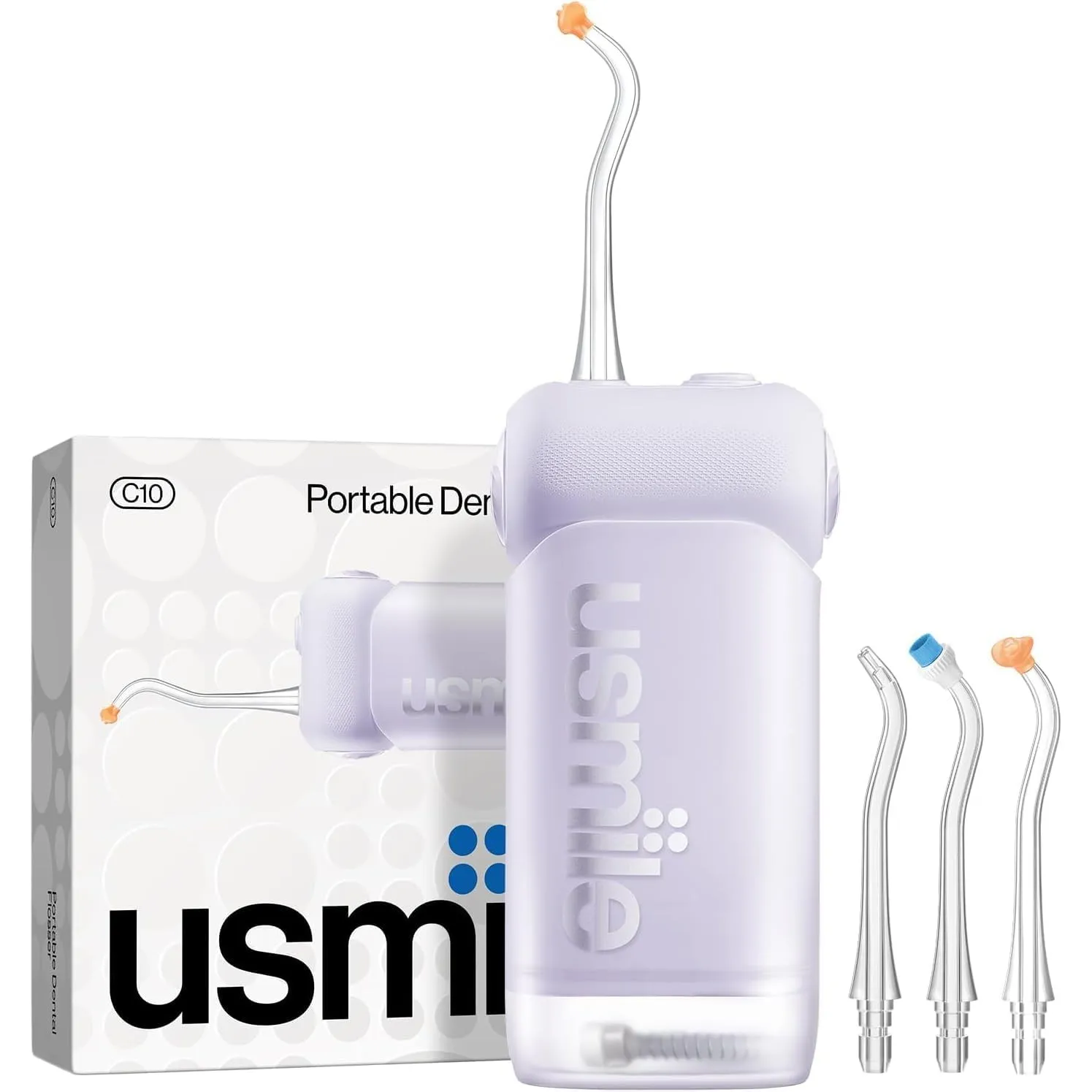 usmile C10 Tragbare Munddusche – 95 Tage Akkulaufzeit, 4 Reinigungsmodi, 180 ml Tank, IPX7 Wasserdicht, Ideal für Reise…