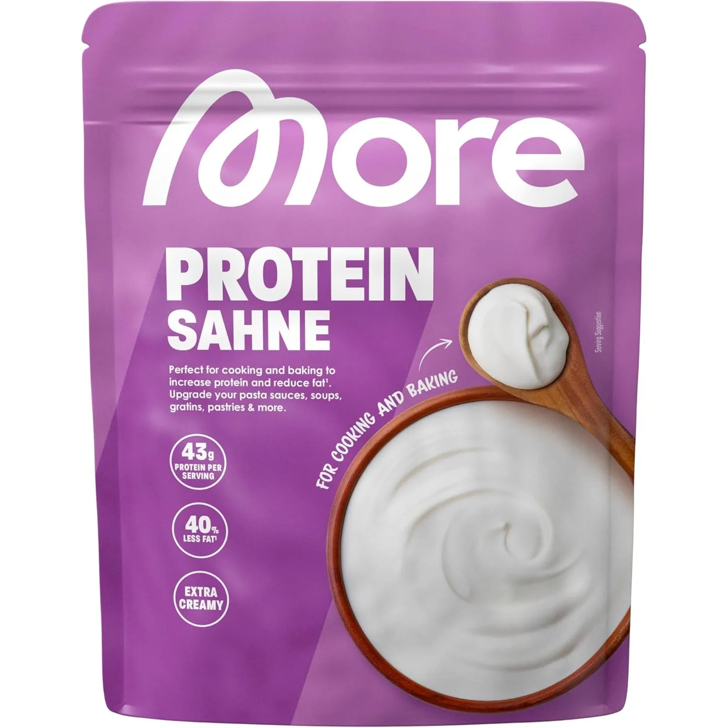 MORE Protein, Sahne, 750 g, mit Laktase, perfekt zum kochen & backen