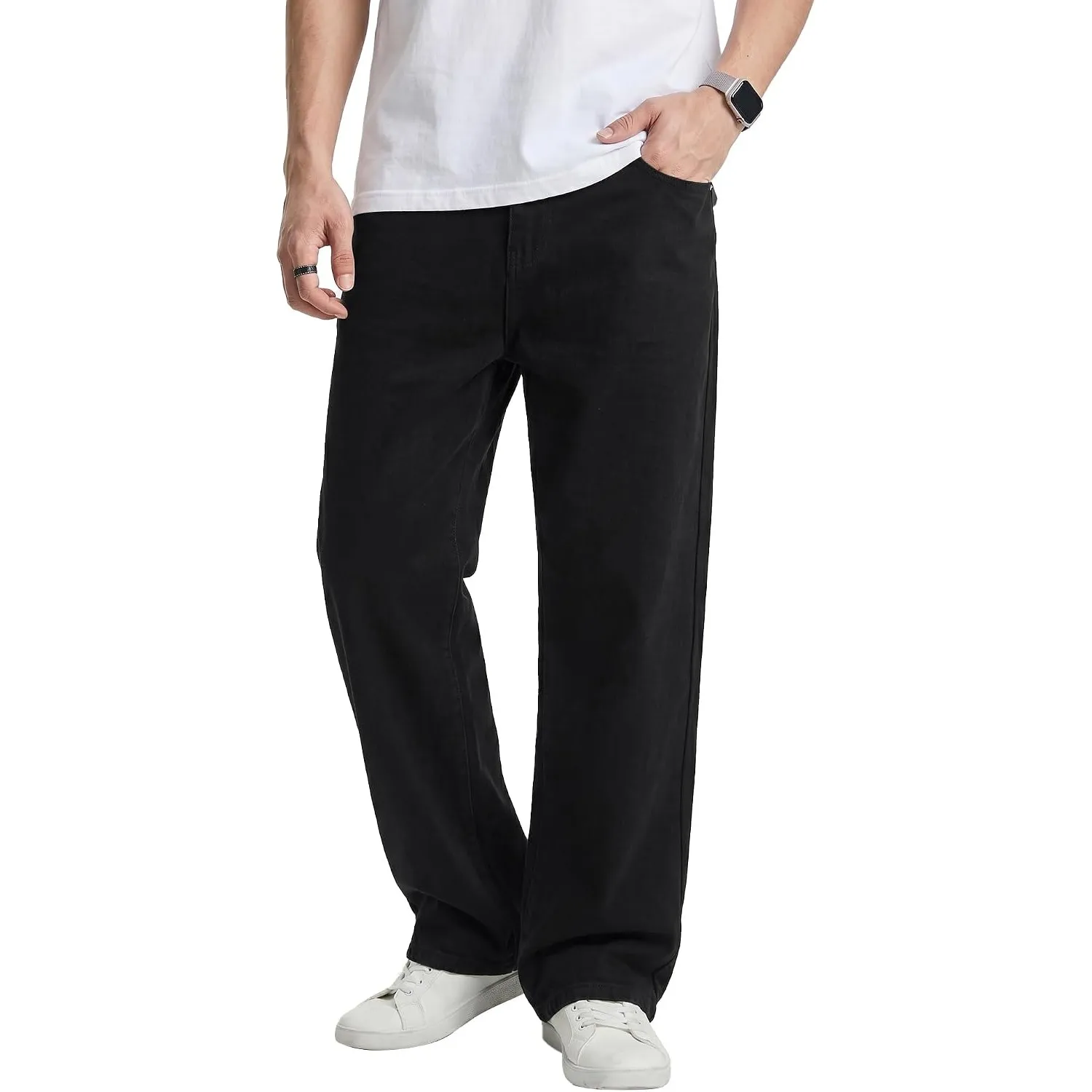 JMIERR Jeans Herren Baggy Baumwolle Vintage Stretch