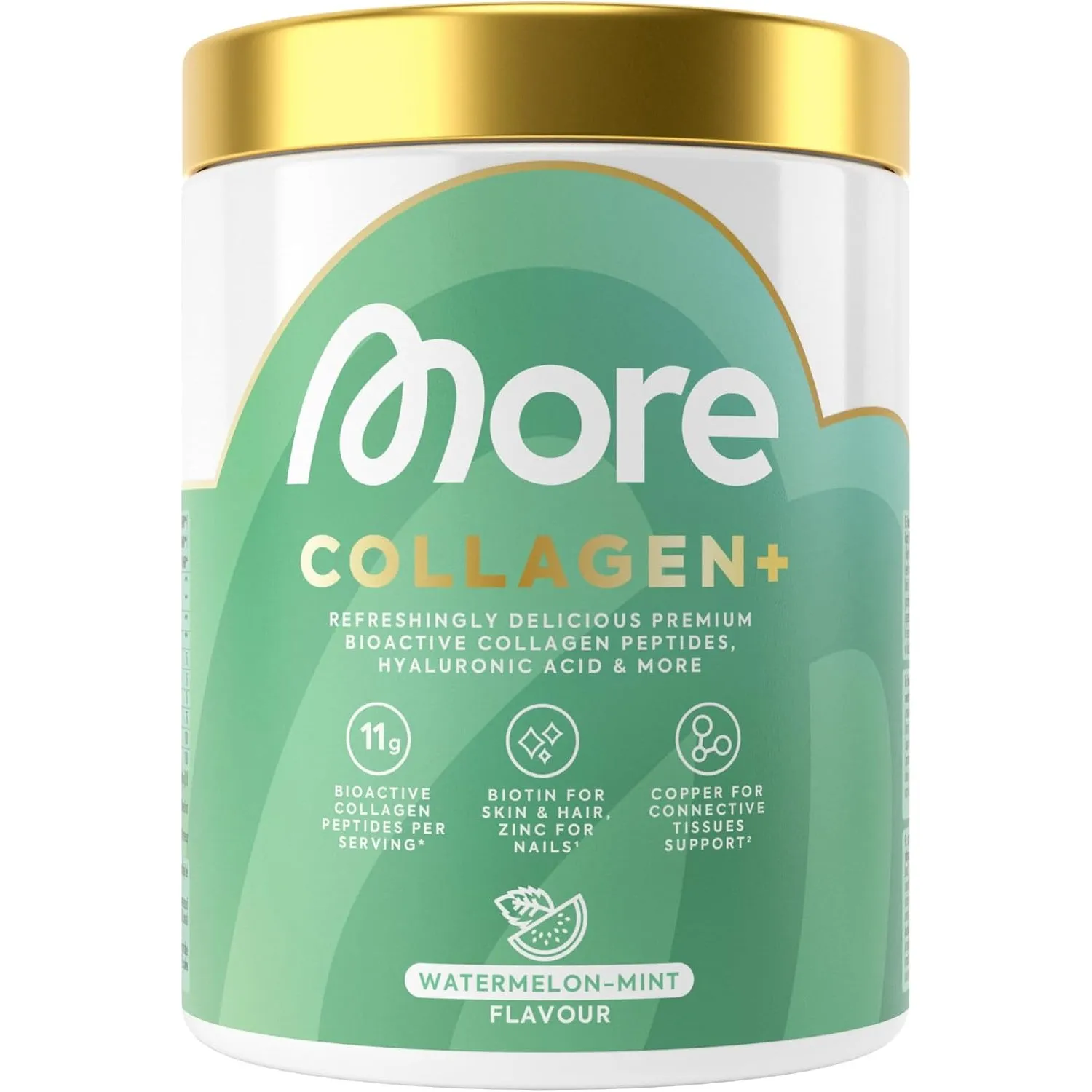 MORE Collagen+, Watermelon Mint, mit Kollagenhydrolysat, 300 g