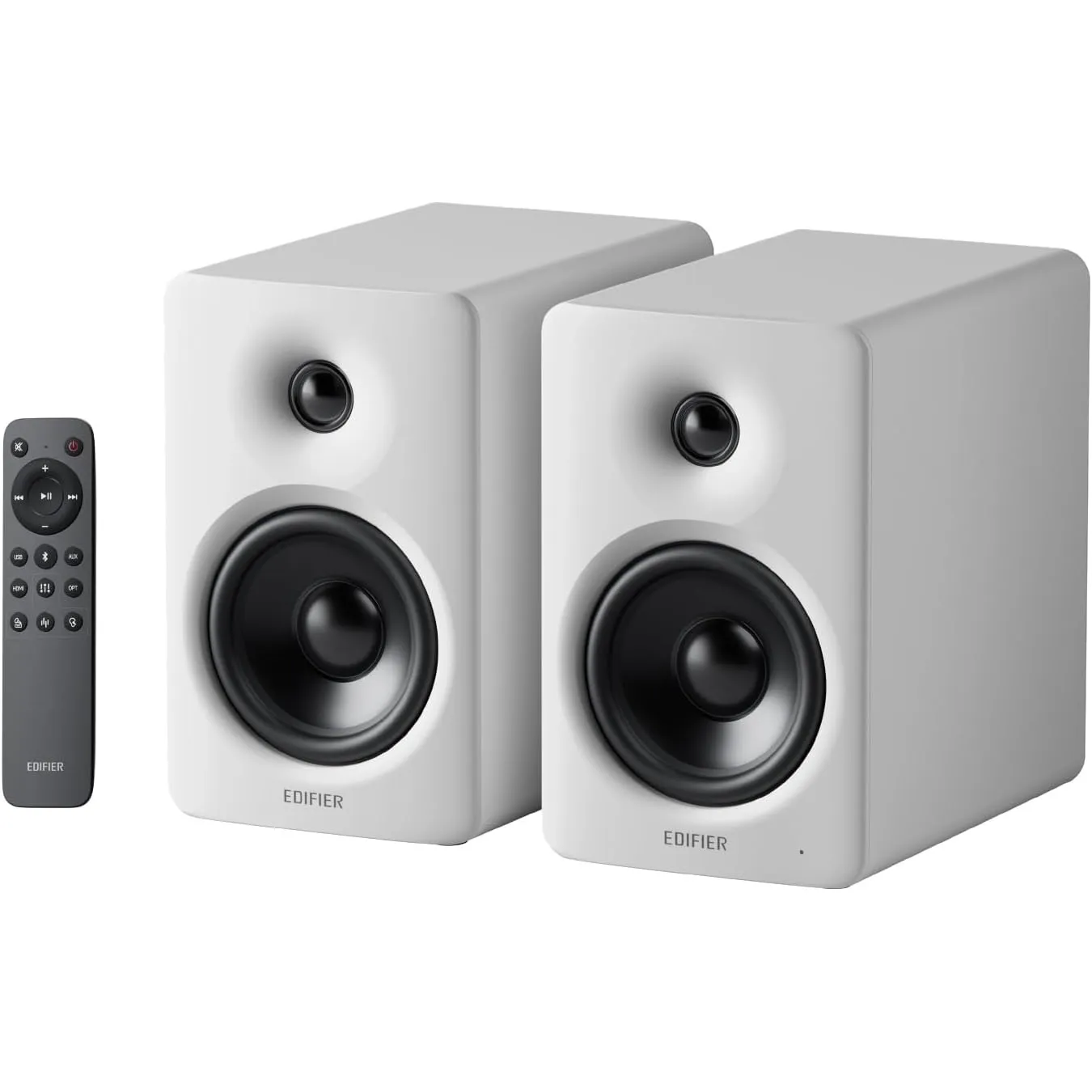 Edifier M90 Bluetooth Regal-Lautsprecher mit 100W RMS & Hi-Res, Weiß