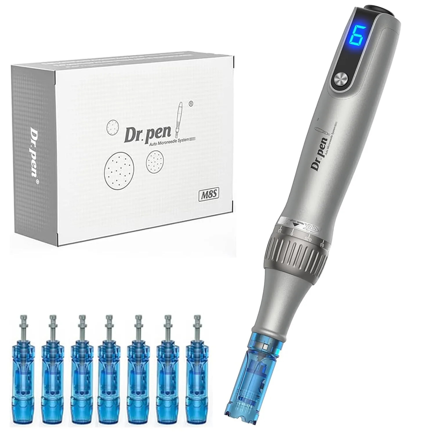 Dr. pen Ultima M8S Professional Microneedling Pen - Wireless Dermapen for Men and Women, Ideal for Beginners - with 7 D…