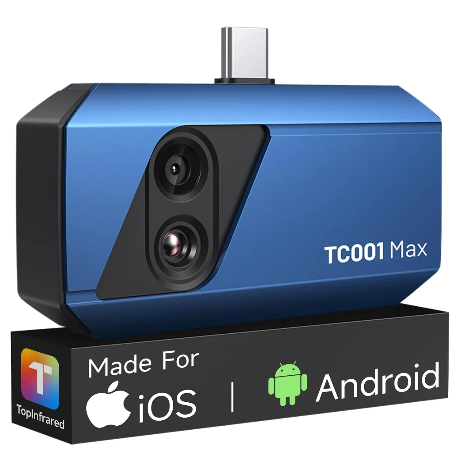 TOPDON Wärmebildkamera TC001 Max für Android iPhone, mit visueller Kamera