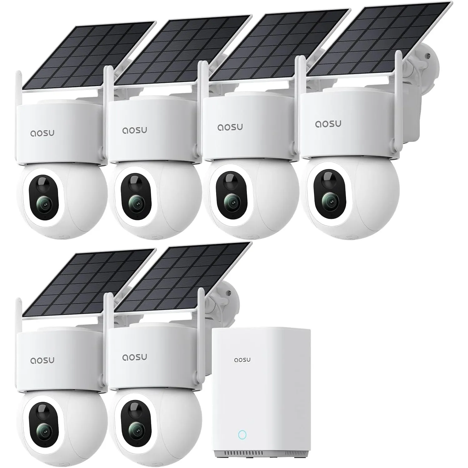 aosu D1 MAX 4K 8MP Überwachungskamera Aussen Solar Akku 1 TB Erweiterbare