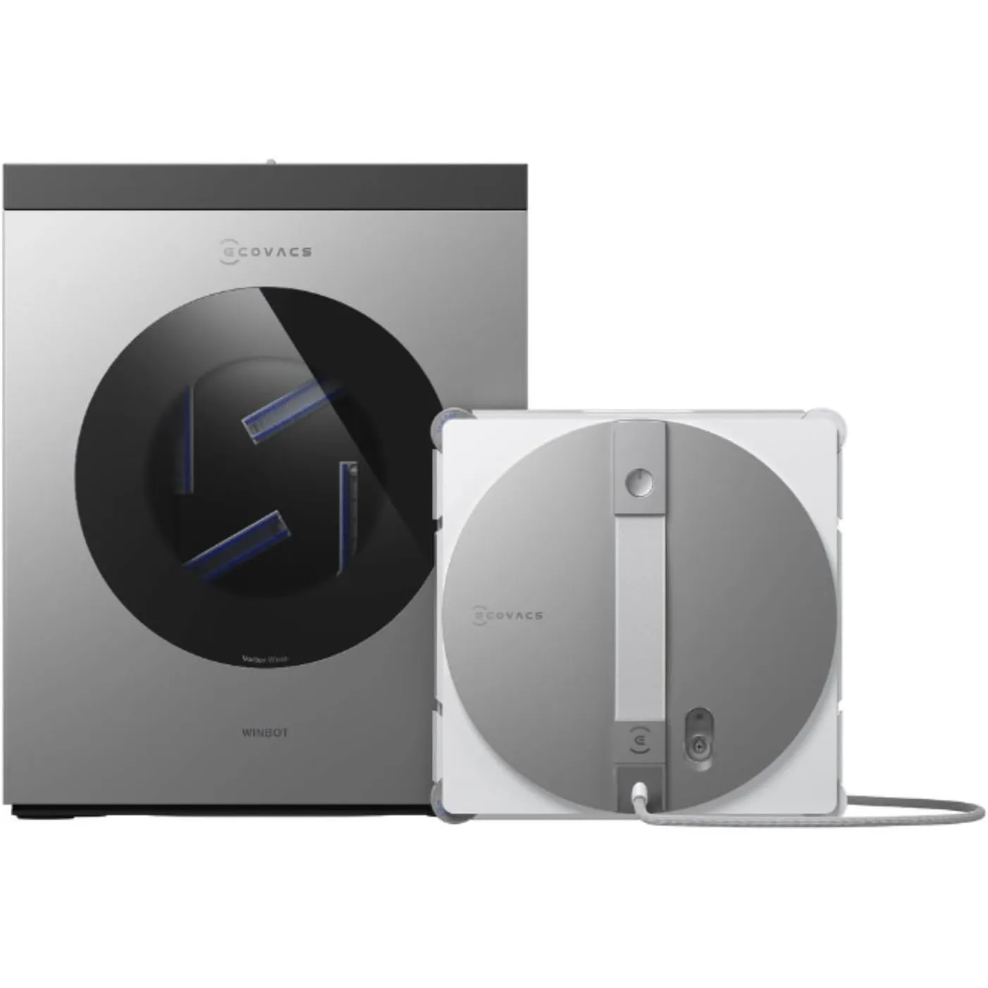 ECOVACS WINBOT W3 OMNI Fensterputzroboter mit Multifunktionsstation, Automatische Reinigung der Wischpads, Intelligente…